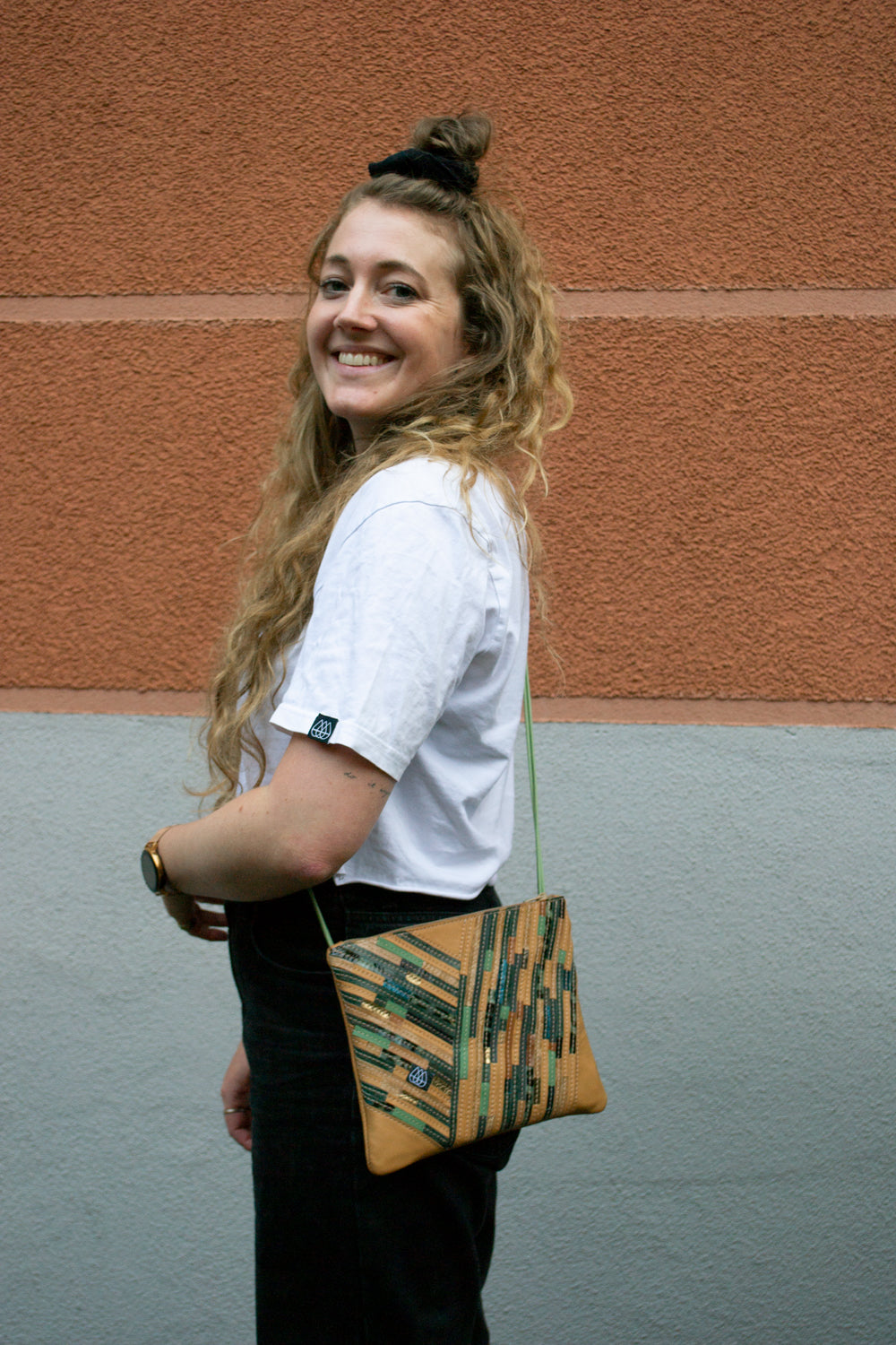 Festival Bag Crazy Stripes / Black