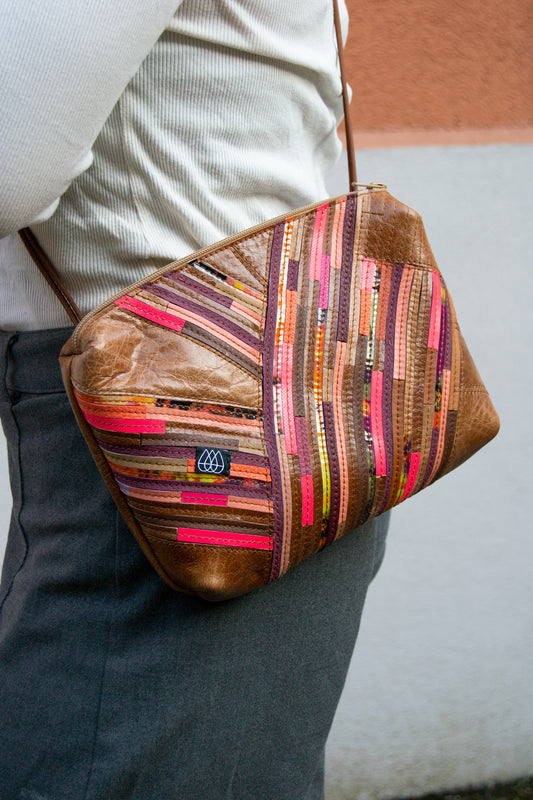 Festivaltasche Crazy Stripes / Flower Power / Large