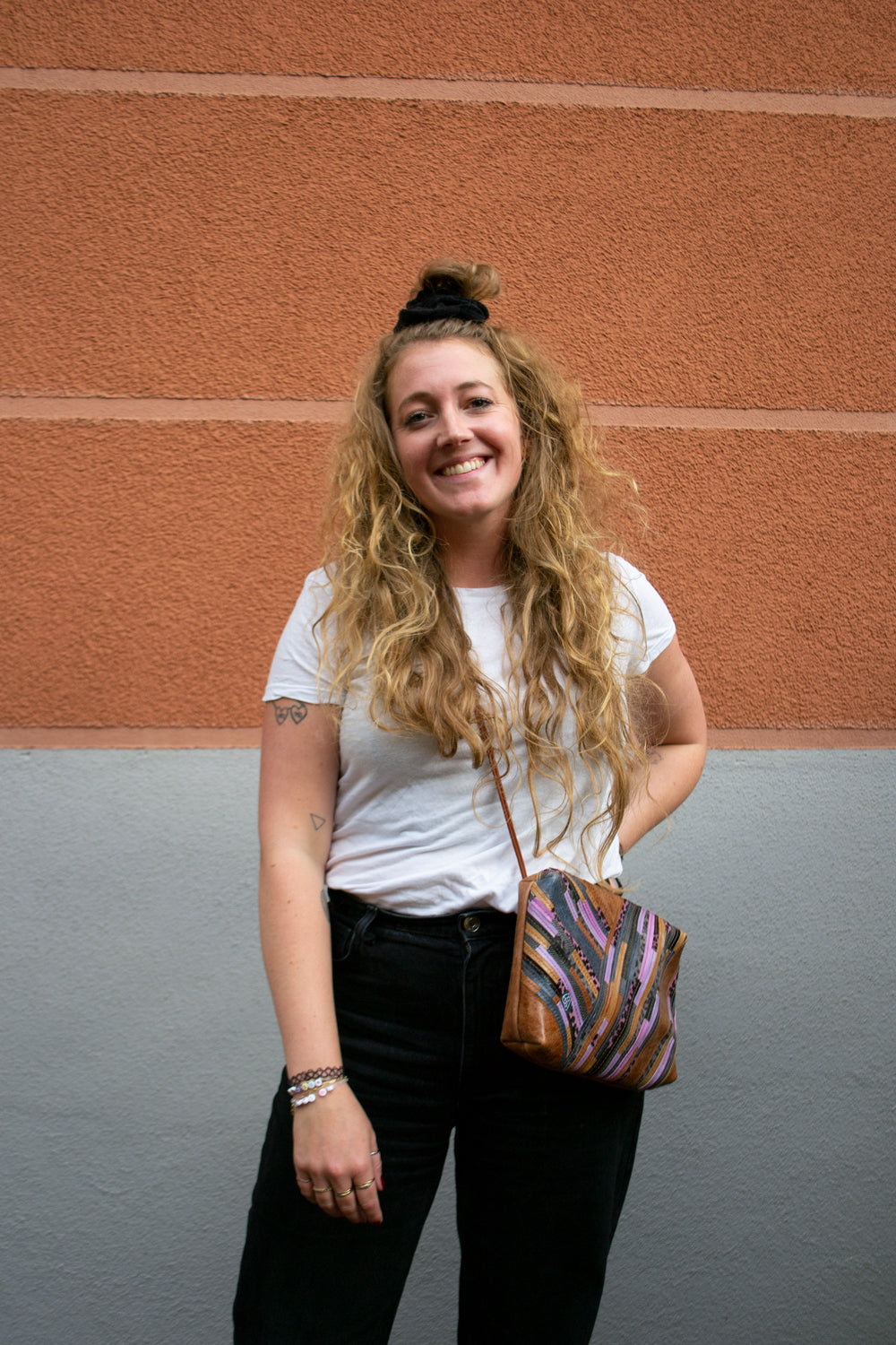 Festival Bag Crazy Stripes / Black