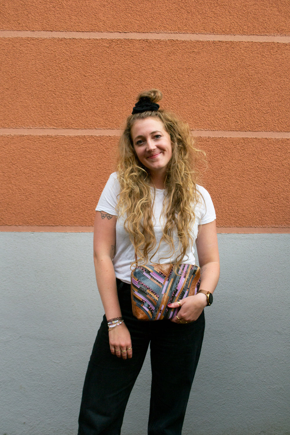 Festival Bag Crazy Stripes / Black