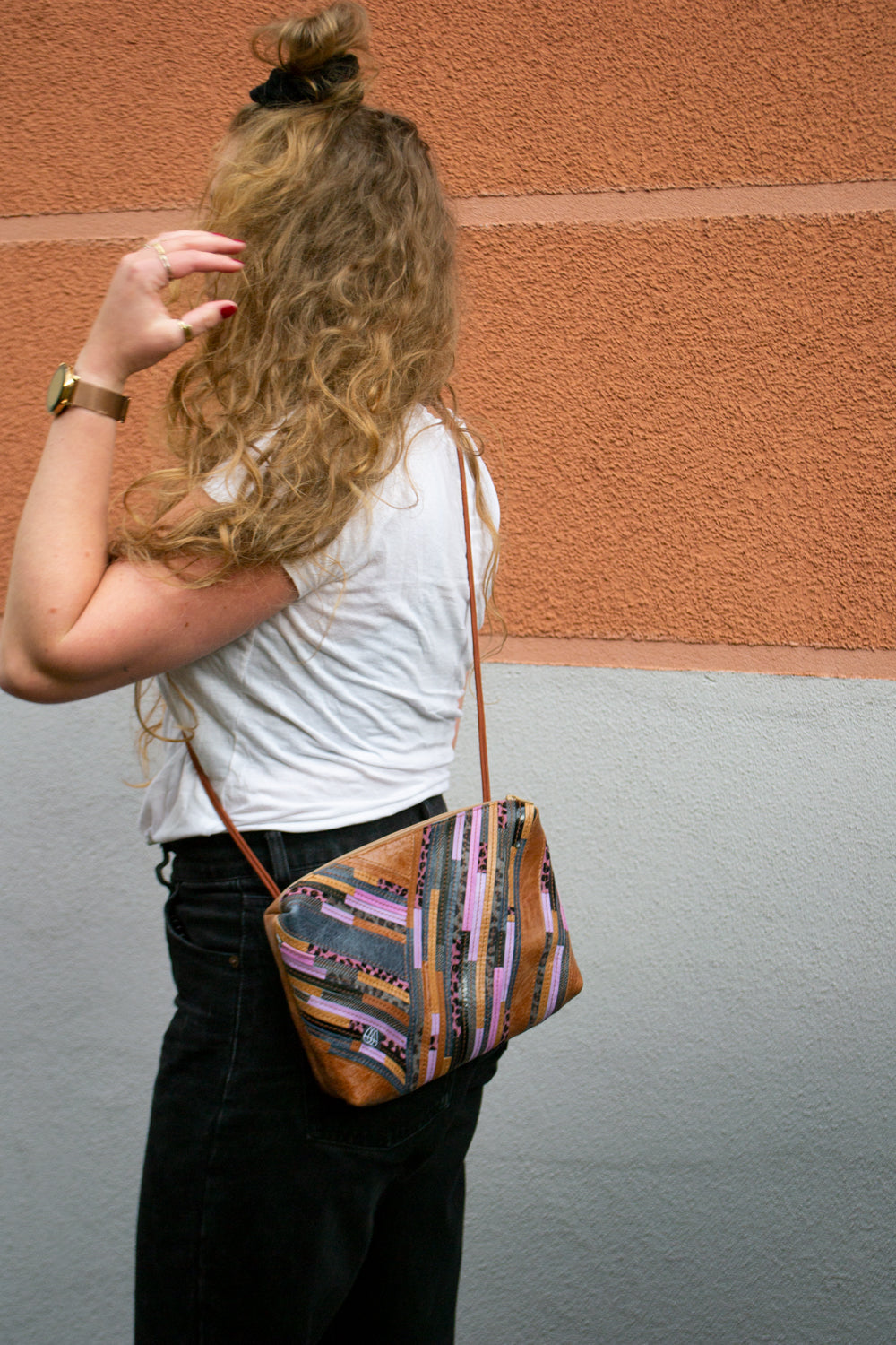 Festival Bag Crazy Stripes / Black