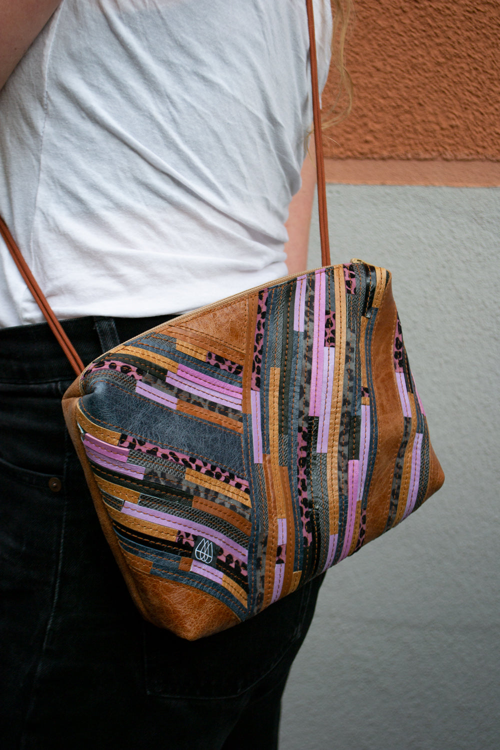 Festival Bag Crazy Stripes / Black