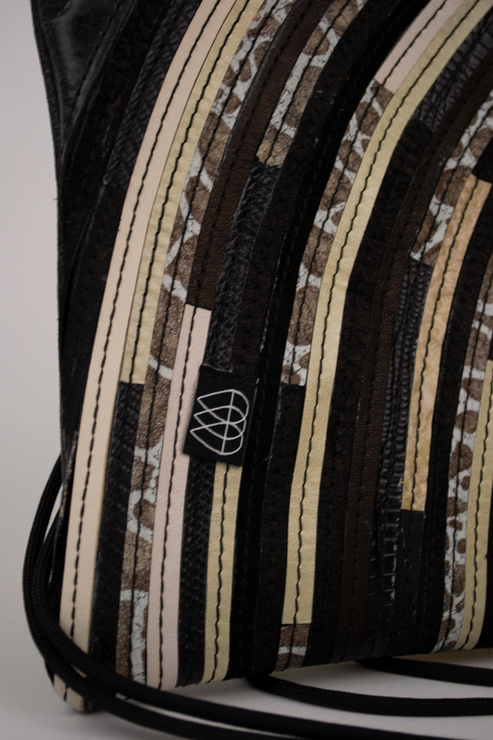 Festival Bag Crazy Stripes / Black