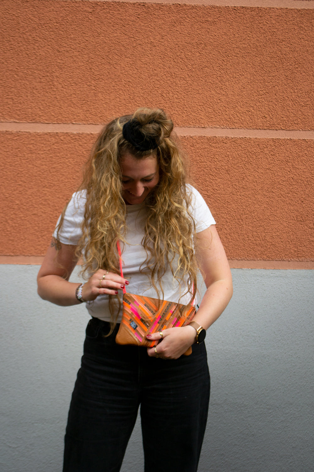 Festival Bag Crazy Stripes / Black