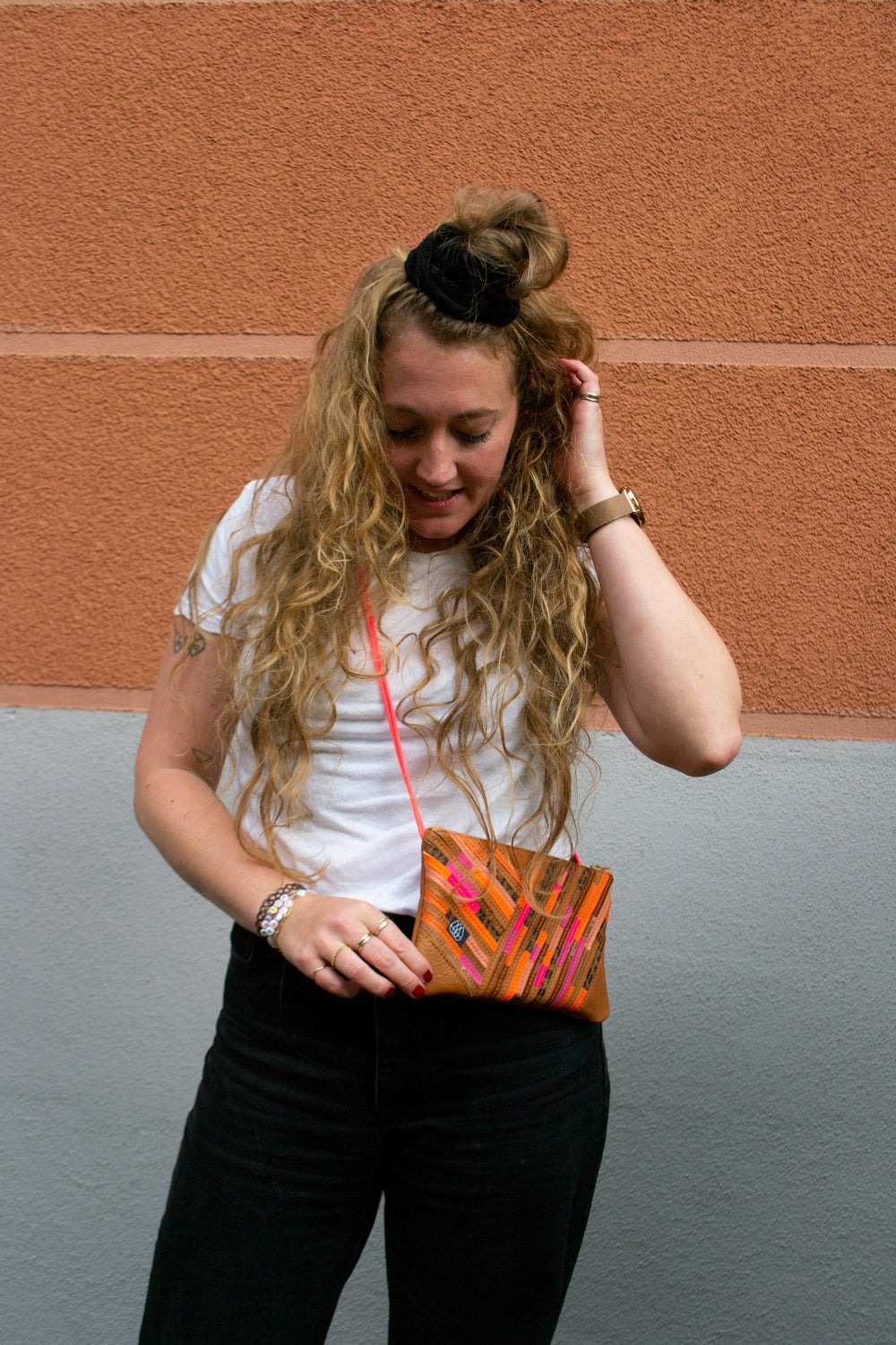 Festival Bag Crazy Stripes / Black