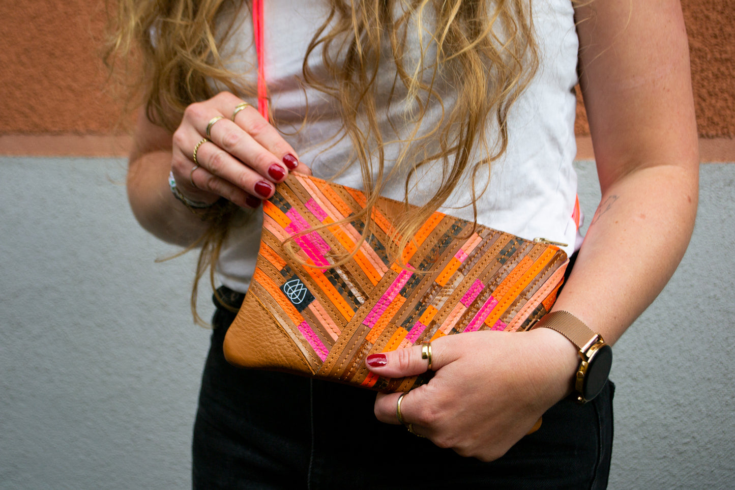 Festival Bag Crazy Stripes / Black