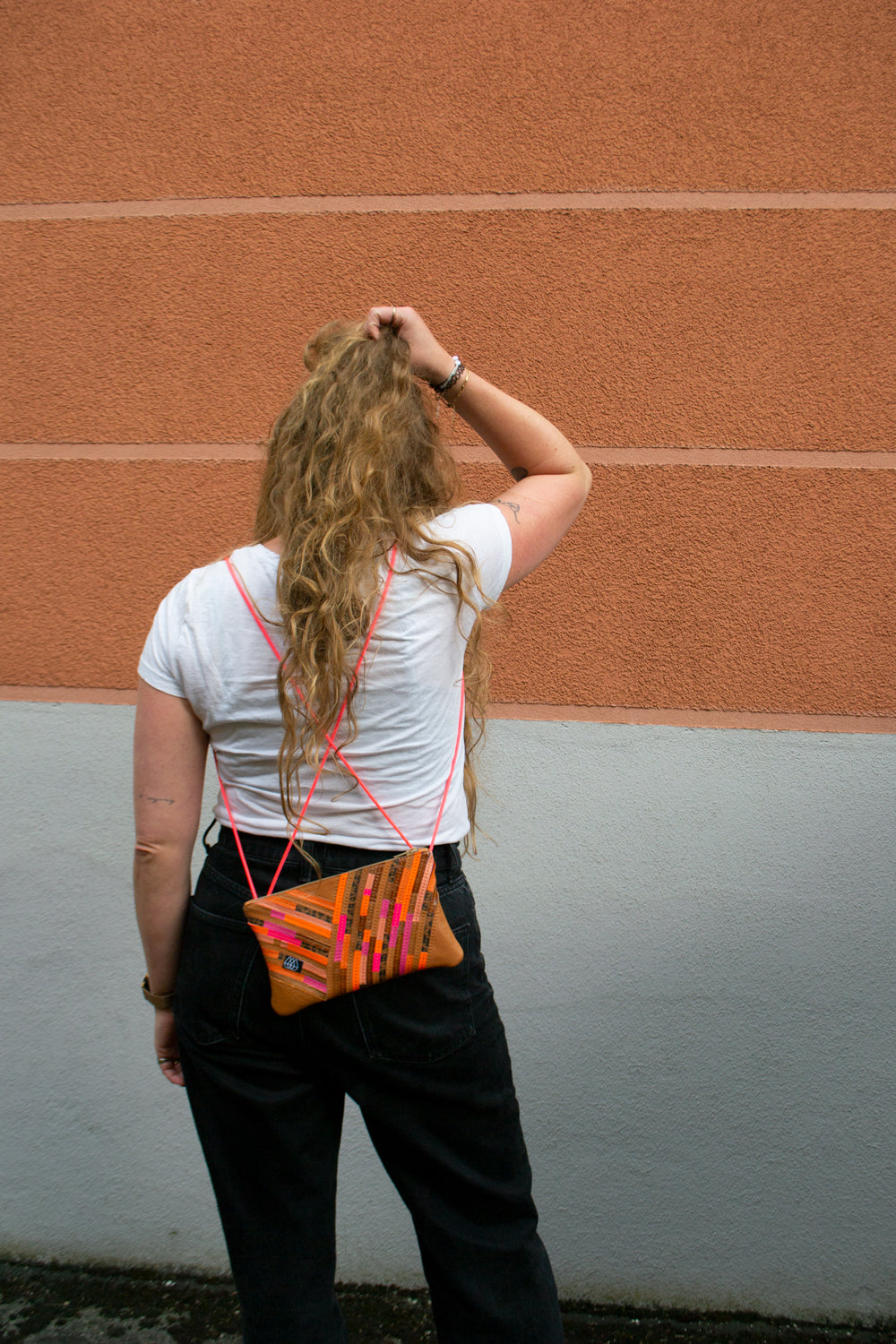 Festival Bag Crazy Stripes / Black