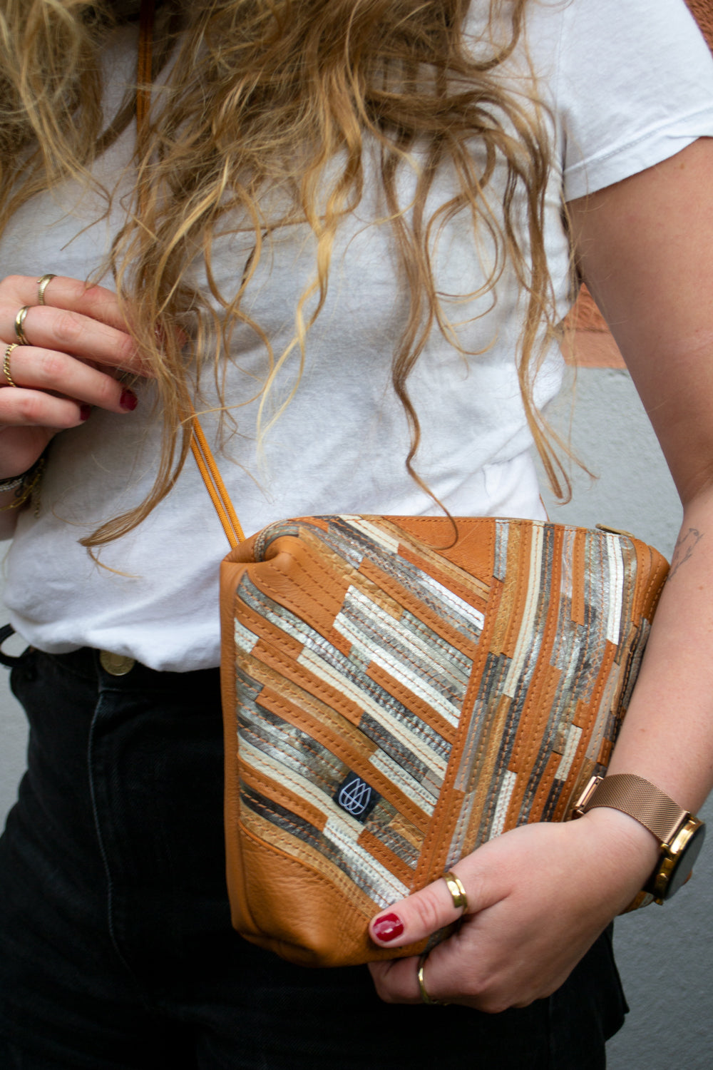 Festival Bag Crazy Stripes / Black