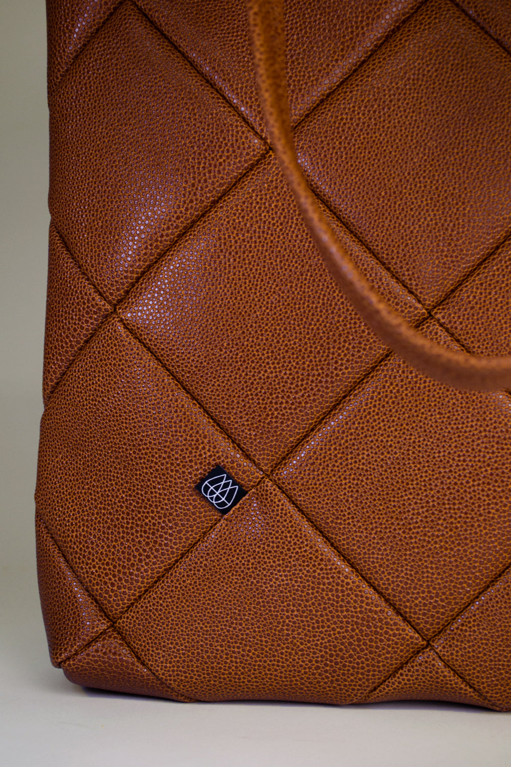 Pineapple Bag Patchwork Brown