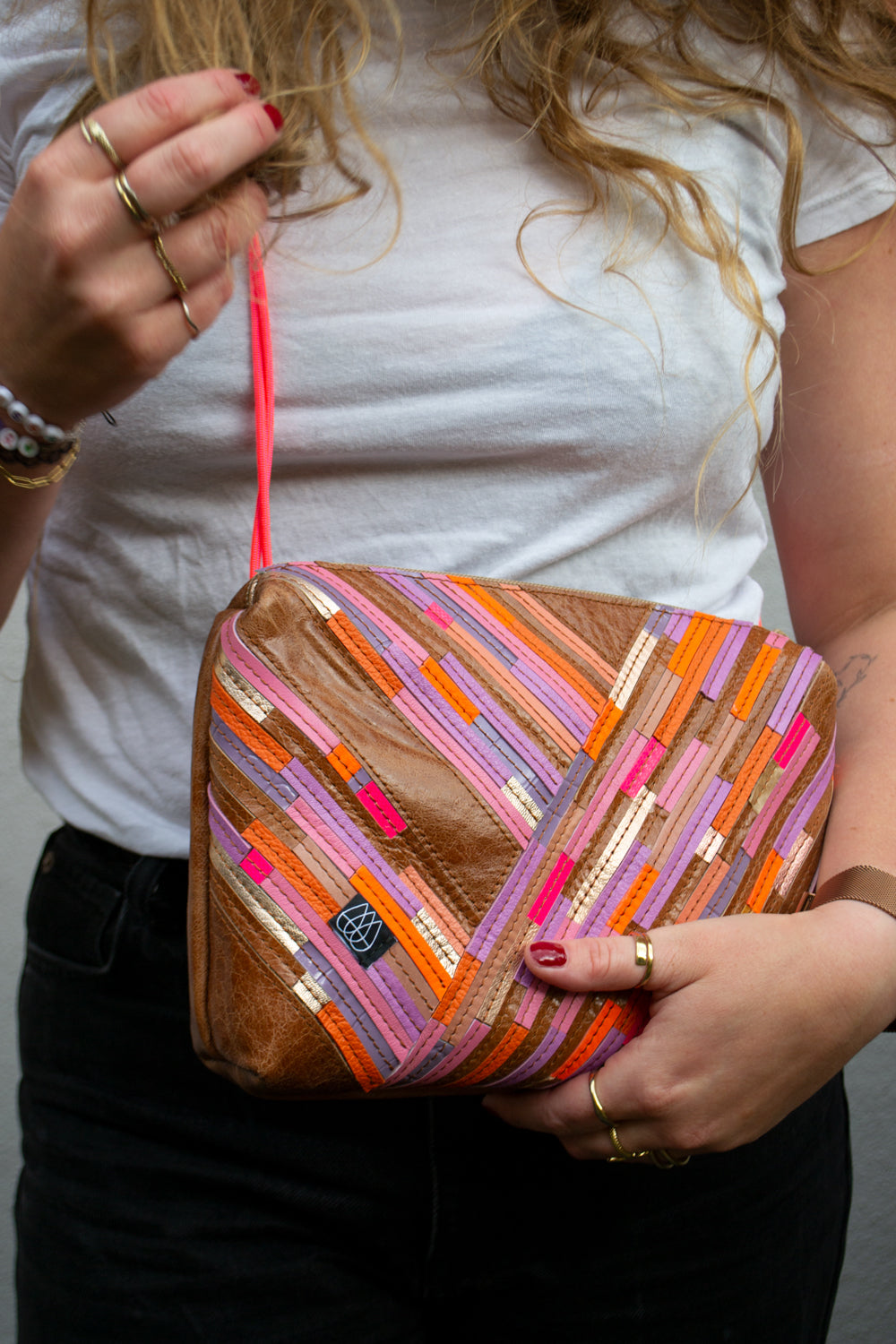 Festival Bag Crazy Stripes / Black