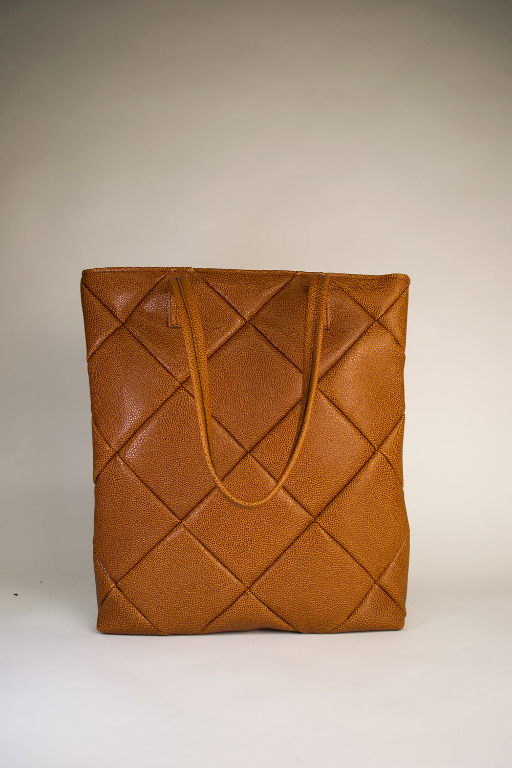 Pineapple Bag Patchwork Brown