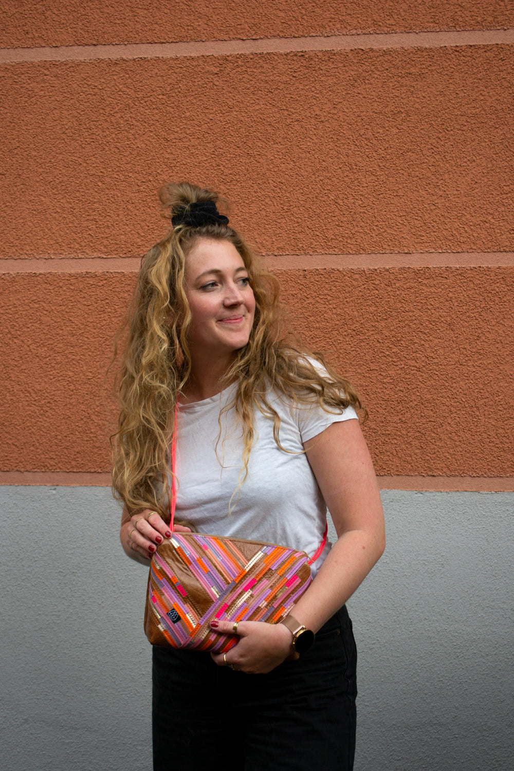 Festival Bag Crazy Stripes / Black
