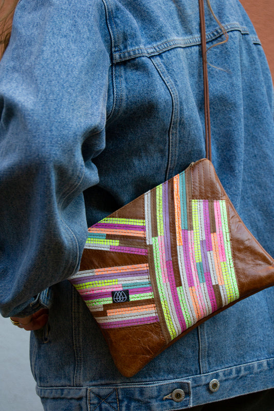 Festival Bag Crazy Stripes / Black
