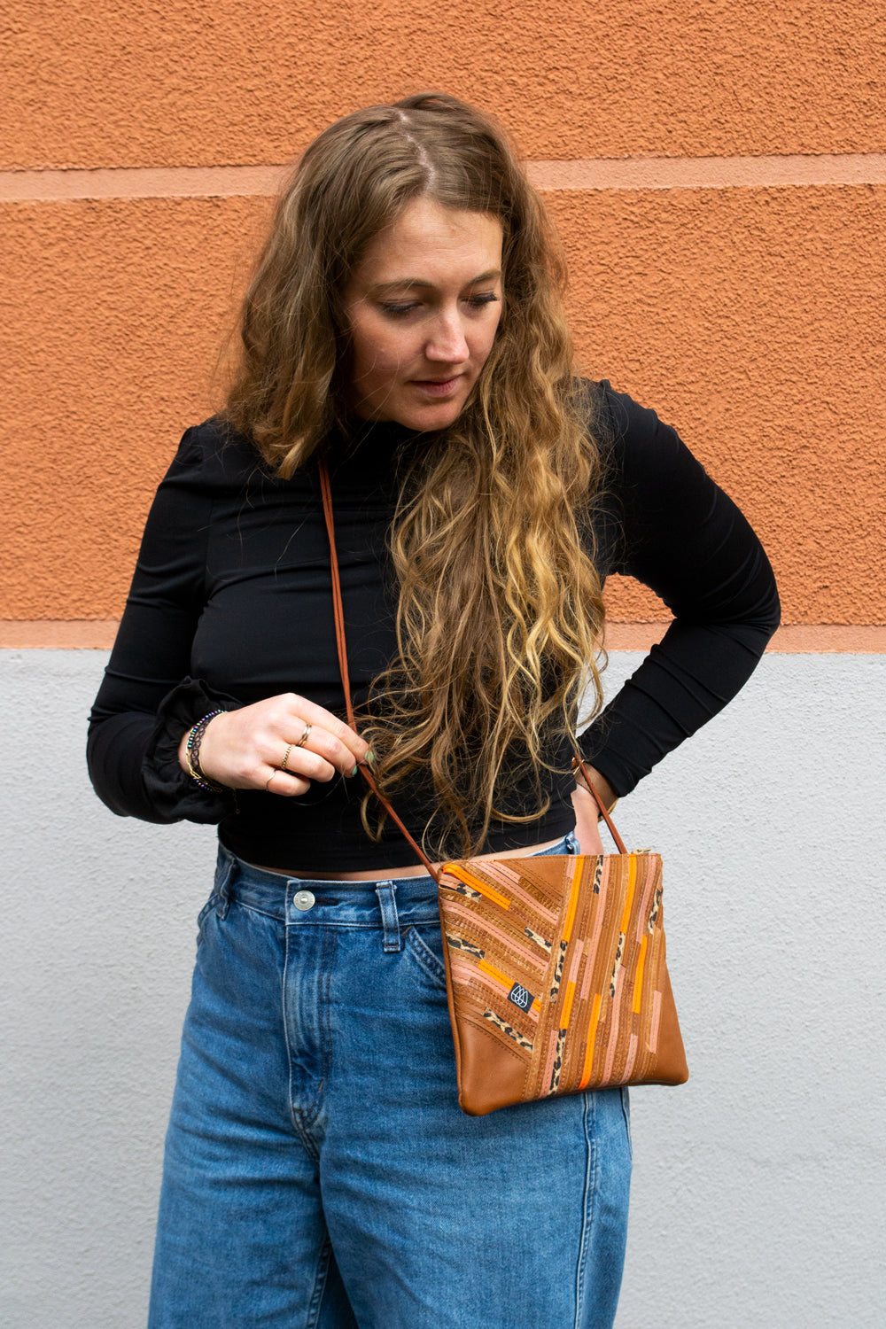 Festival Bag Crazy Stripes / Black