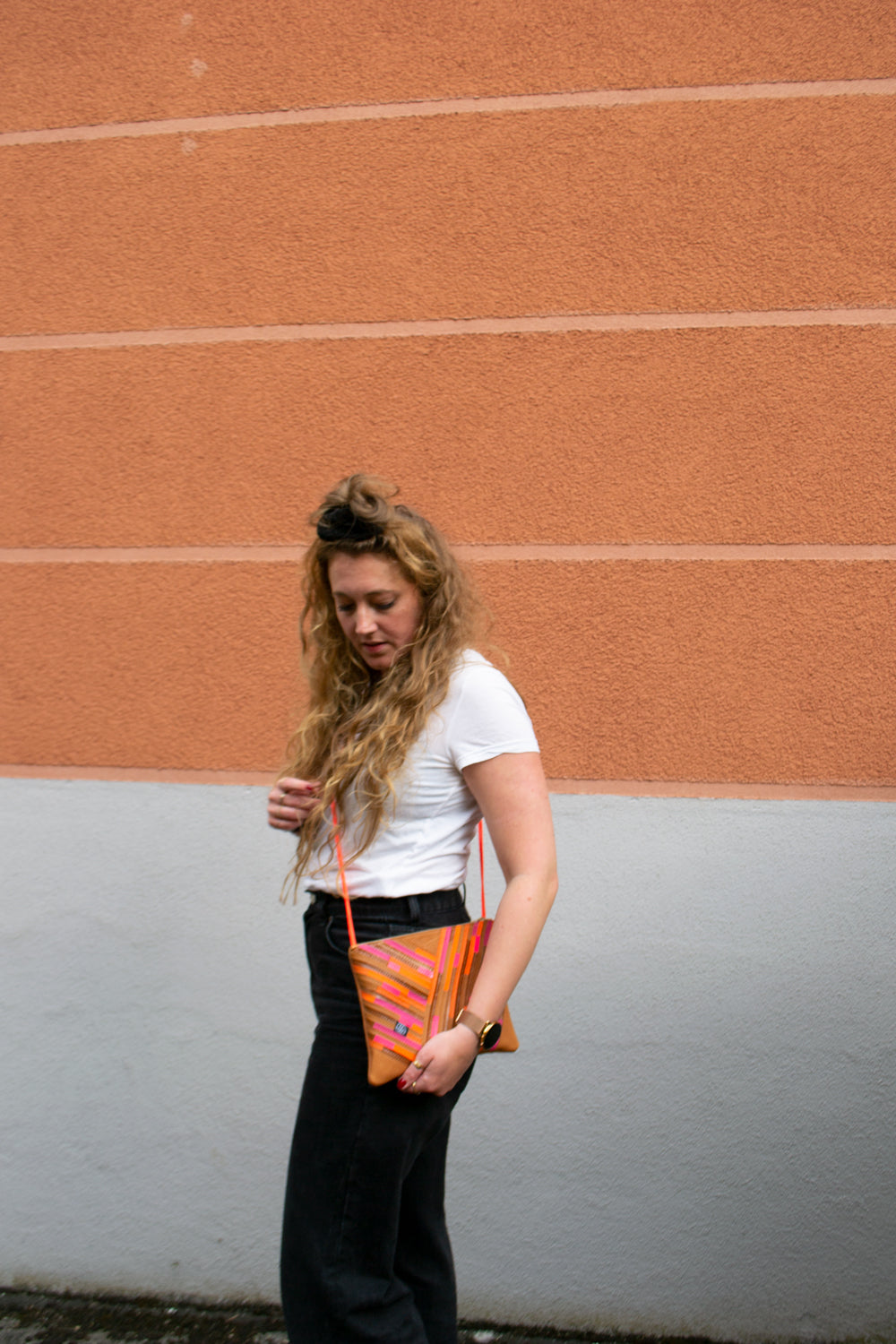 Festival Bag Crazy Stripes / Black