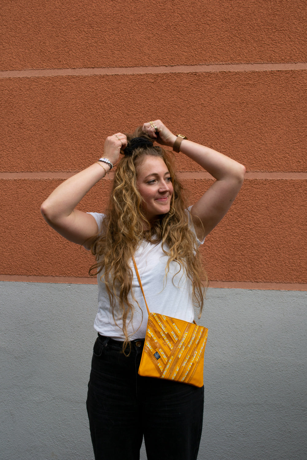 Festival Bag Crazy Stripes / Black