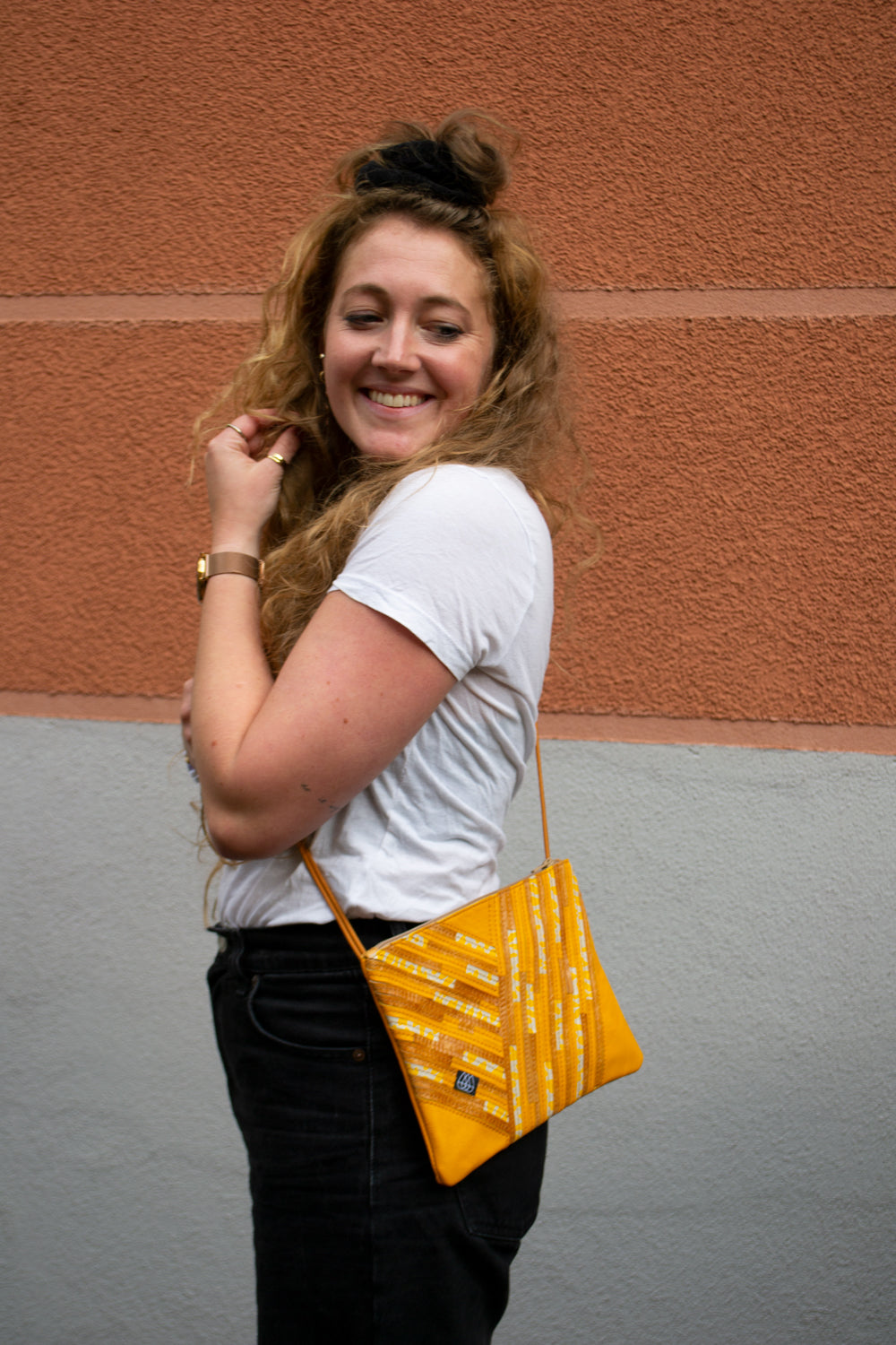 Festival Bag Crazy Stripes / Black