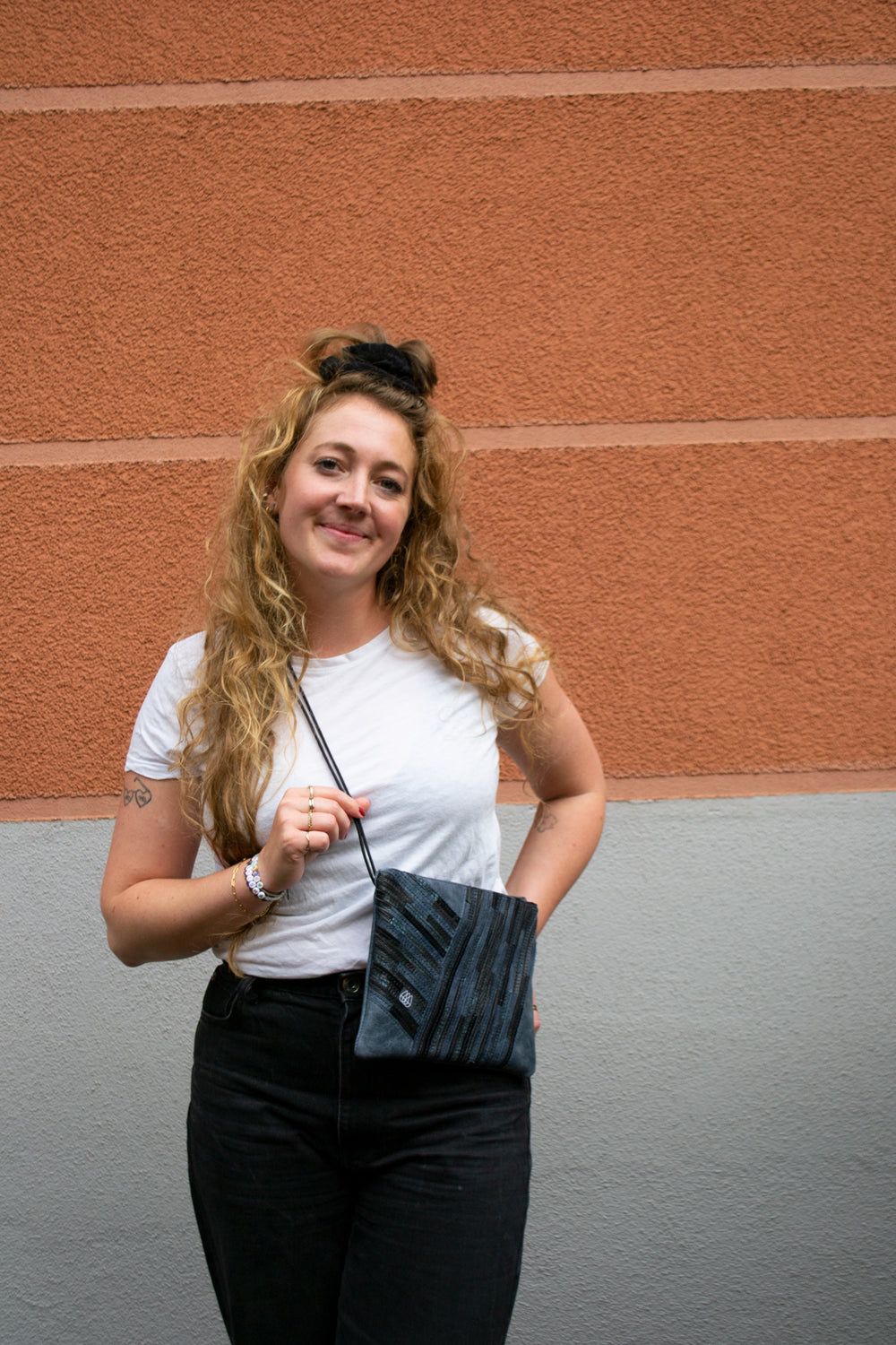 Festival Bag Crazy Stripes / Black