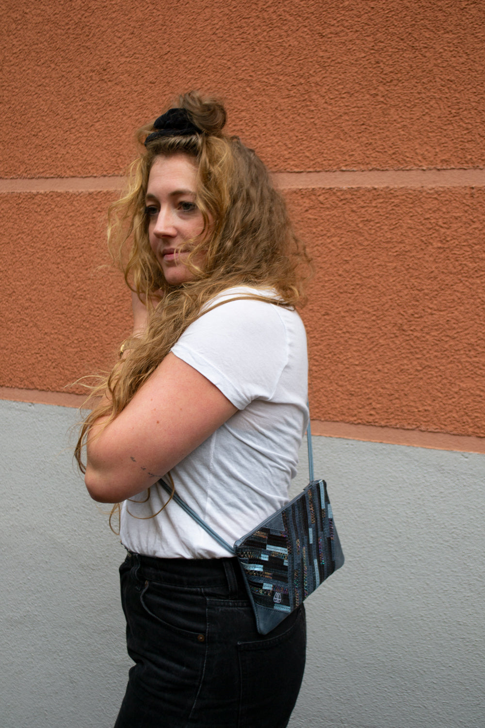 Festival Bag Crazy Stripes / Black