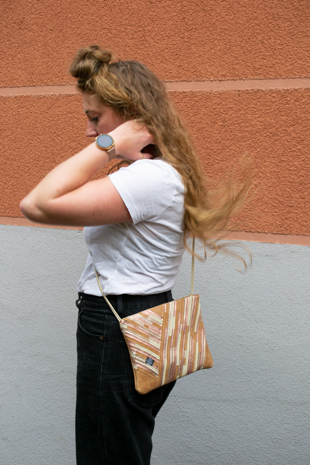 Festival Bag Crazy Stripes / Black