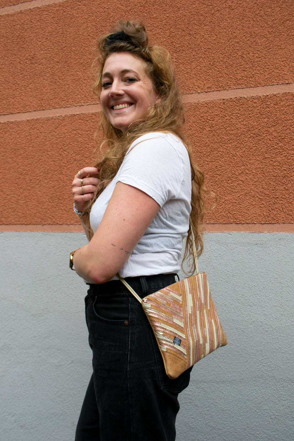 Festival Bag Crazy Stripes / Black