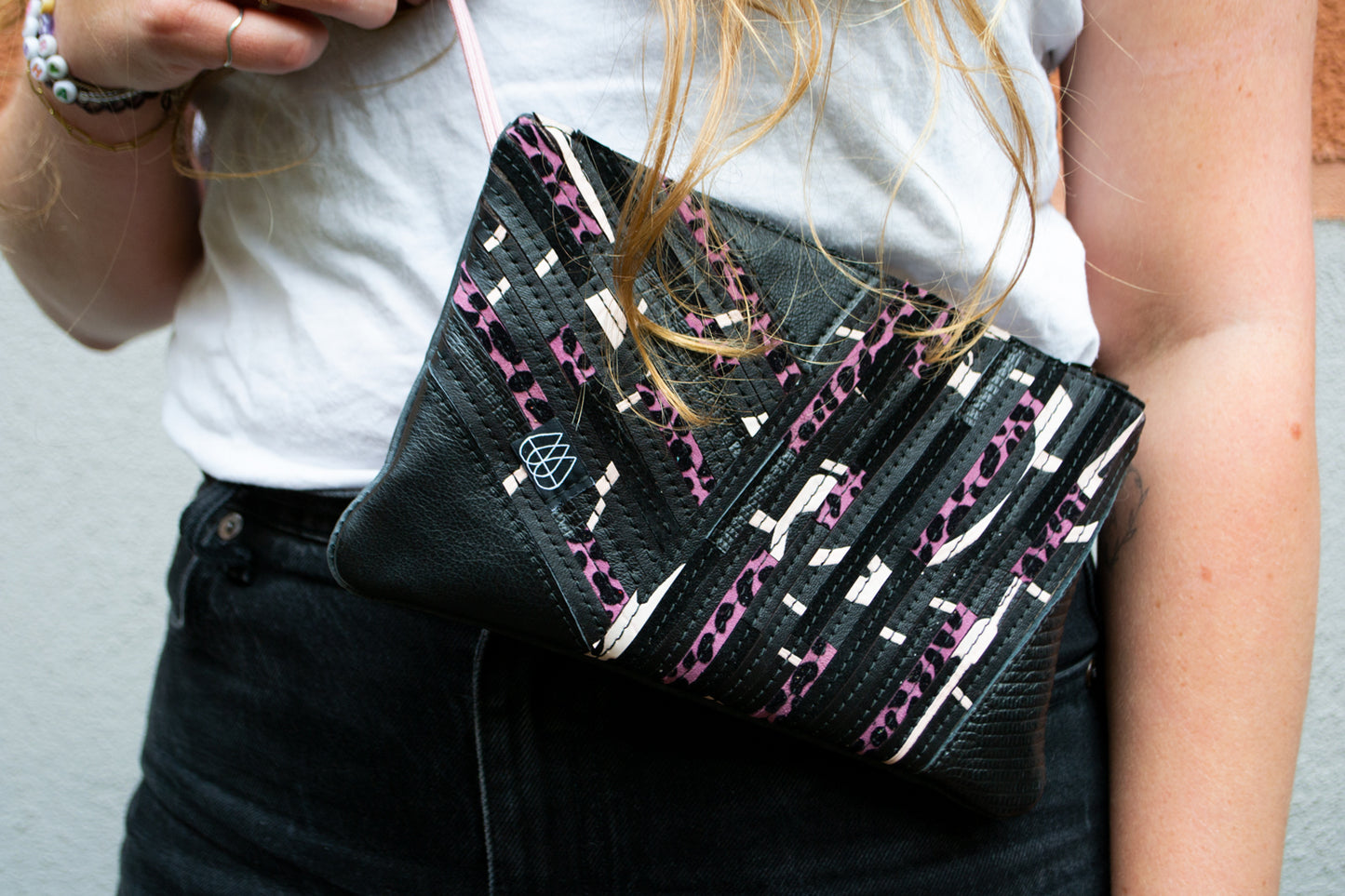 Festival Bag Crazy Stripes / Black
