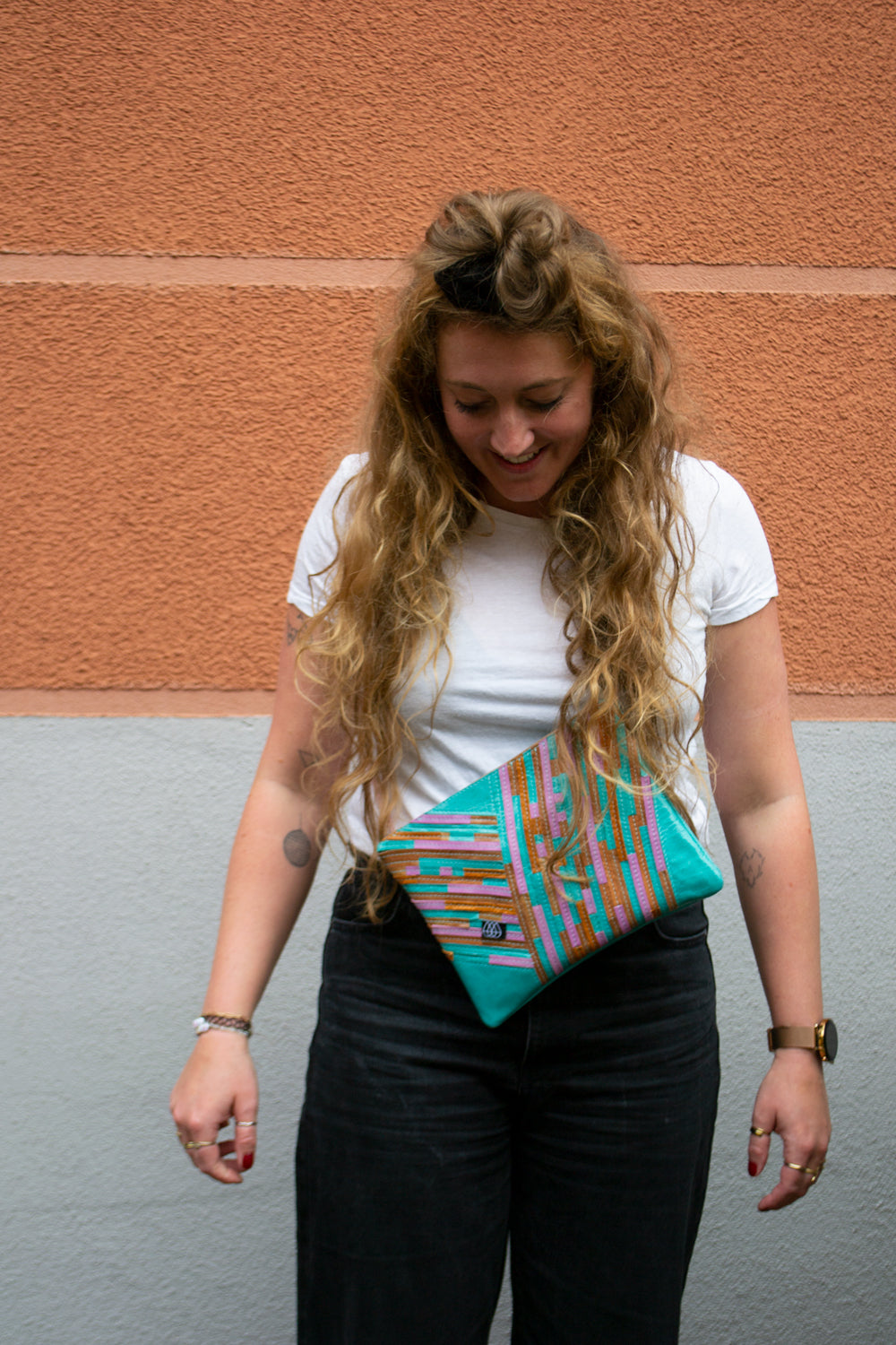 Sac Festival Crazy Stripes Noir
