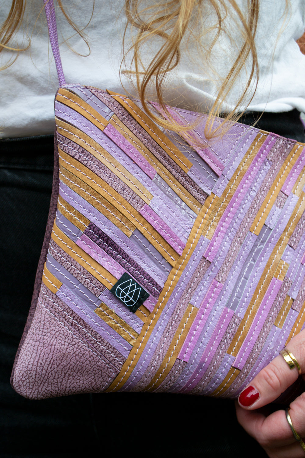 Festival Bag Crazy Stripes / Black