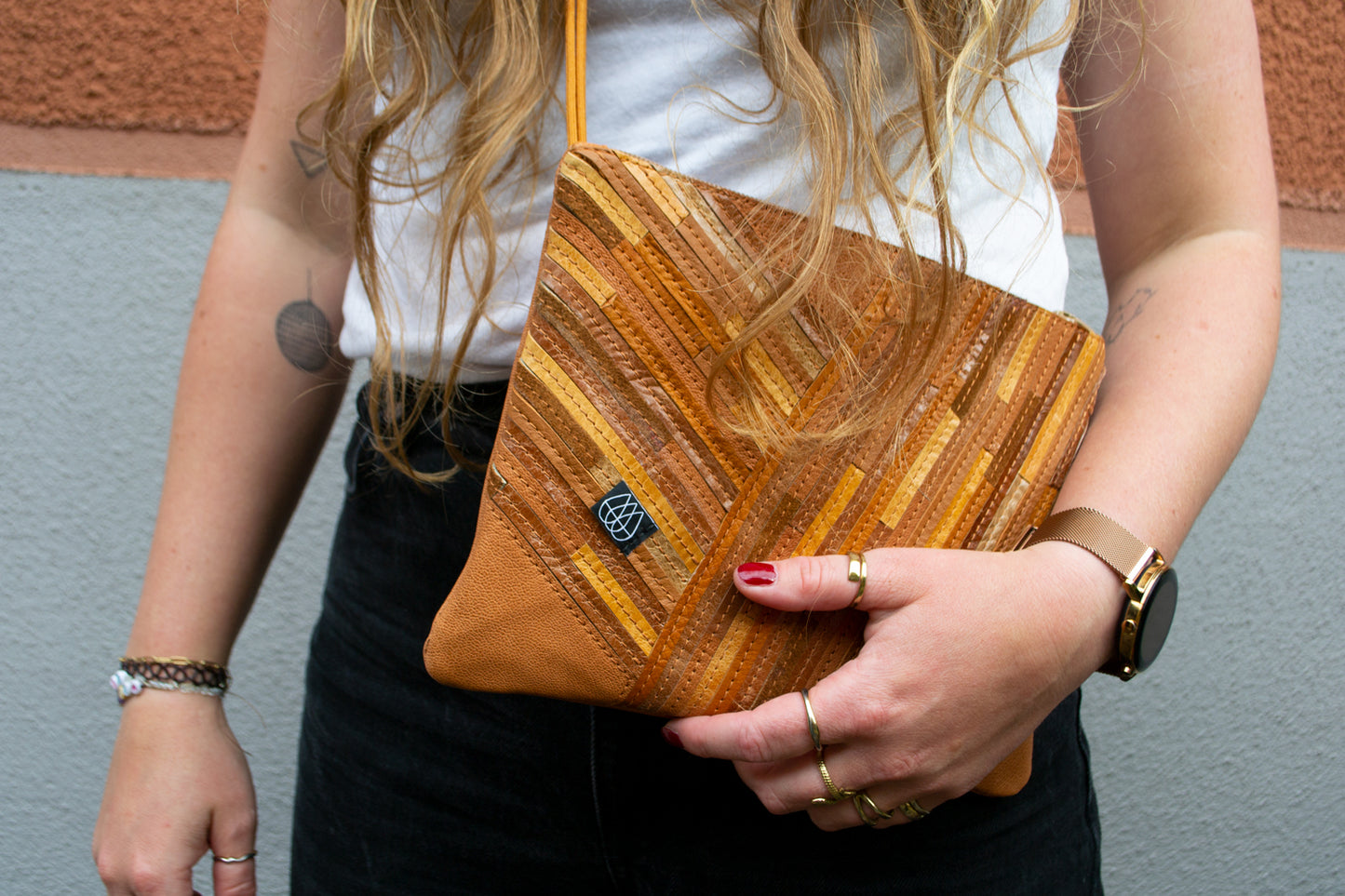 Festival Bag Crazy Stripes / Black