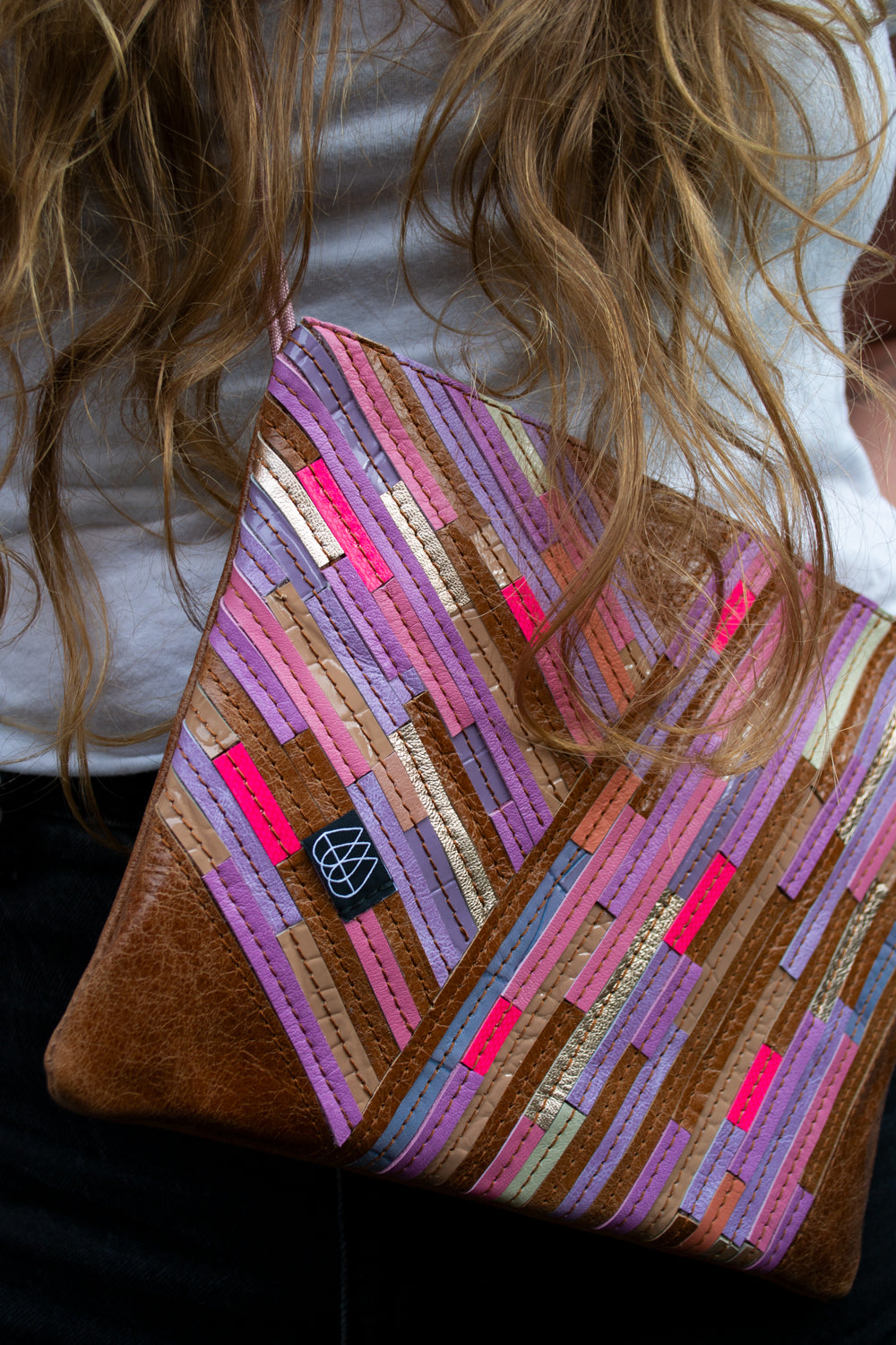 Festival Bag Crazy Stripes / Black