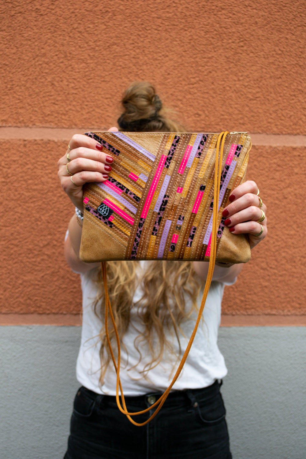 Festival Bag Crazy Stripes / Black