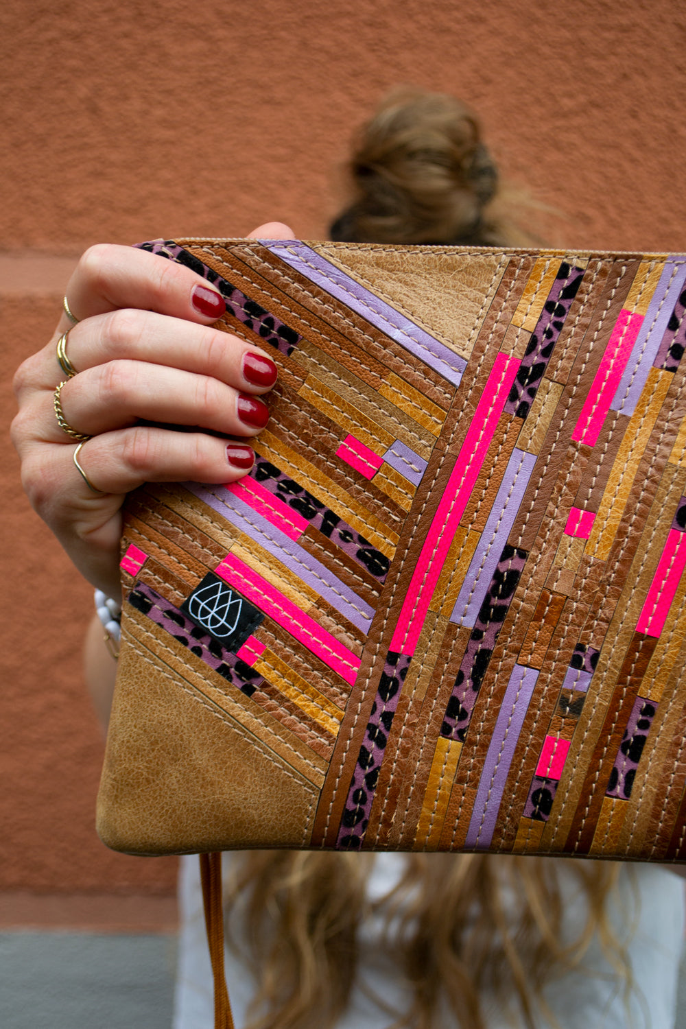 Festival Bag Crazy Stripes / Black