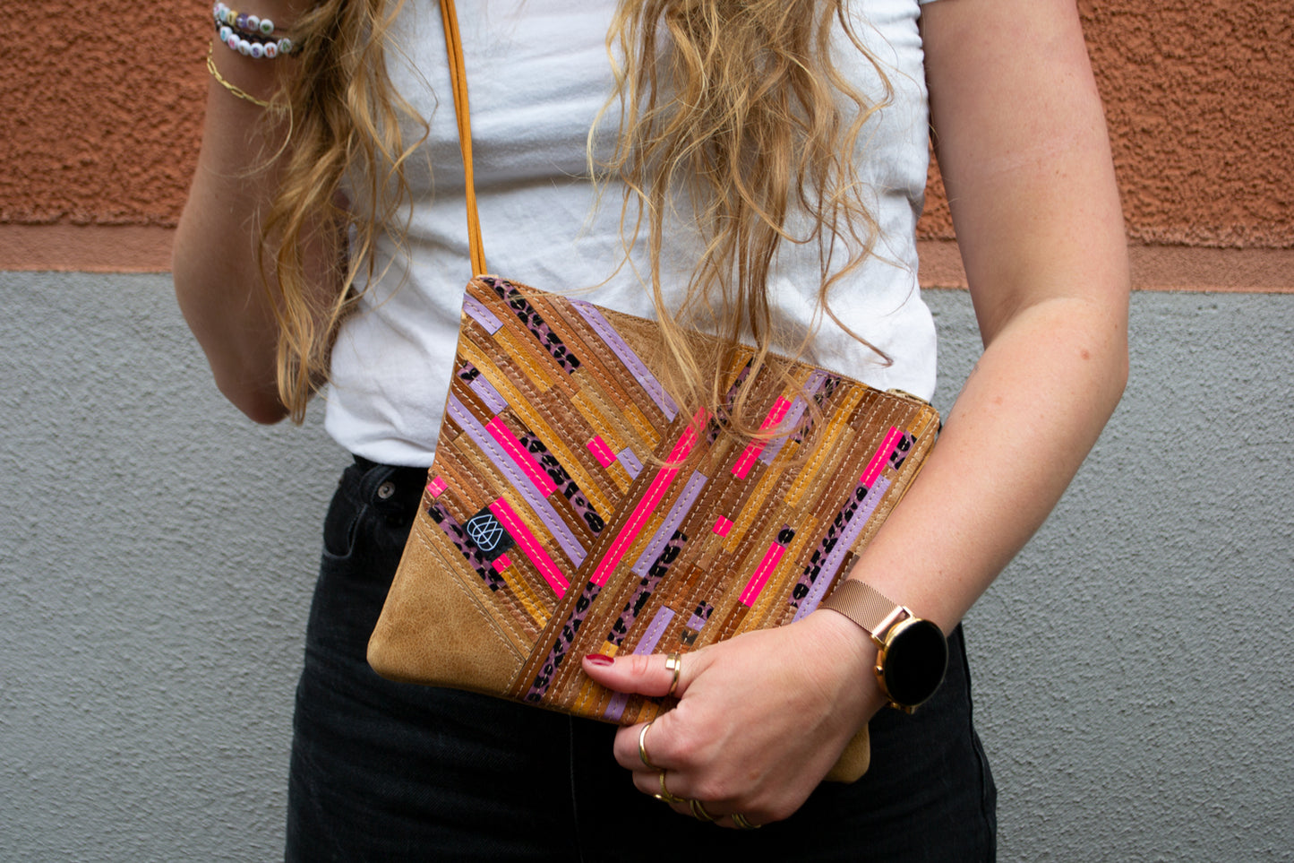 Festival Bag Crazy Stripes / Black