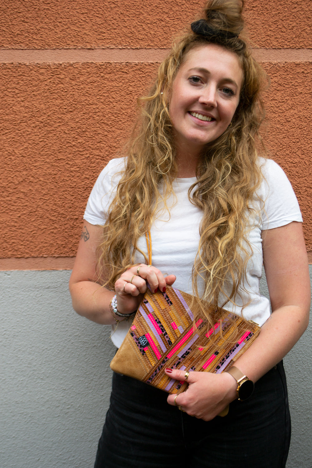 Festival Bag Crazy Stripes / Black