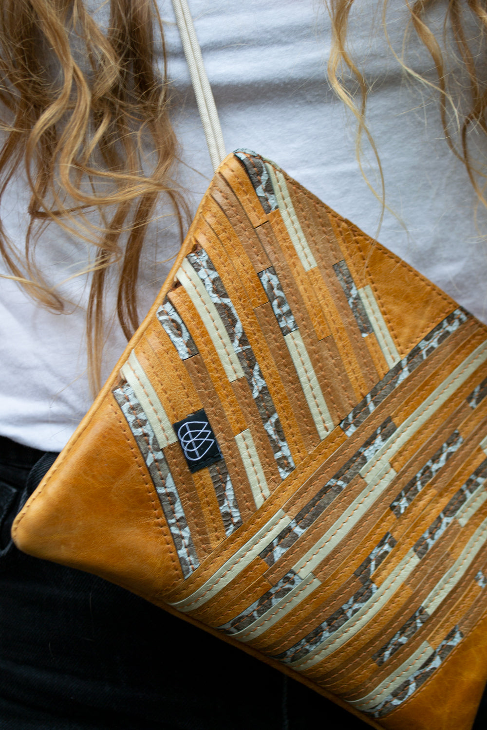 Festival Bag Crazy Stripes / Black