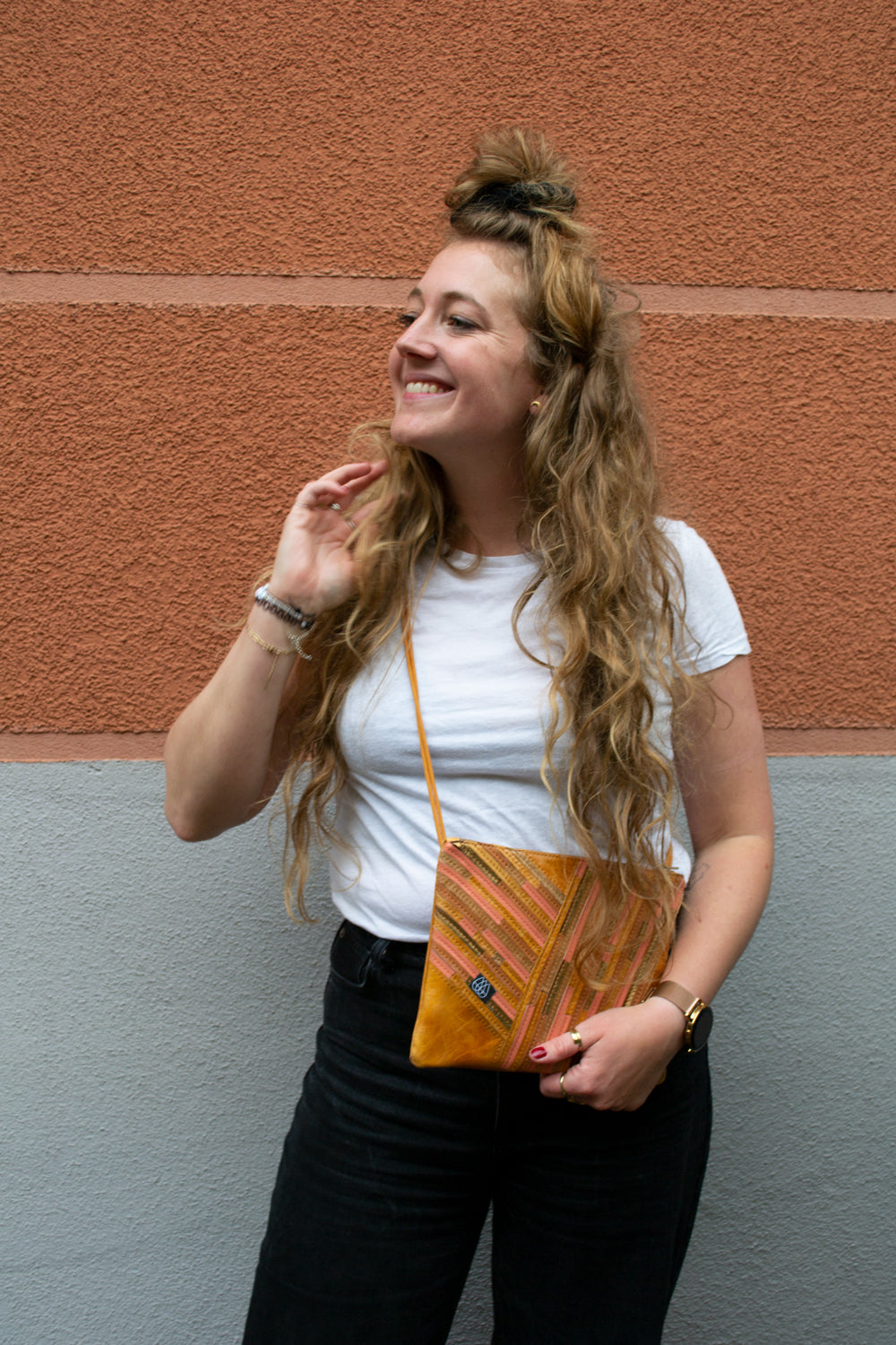Festival Bag Crazy Stripes / Black