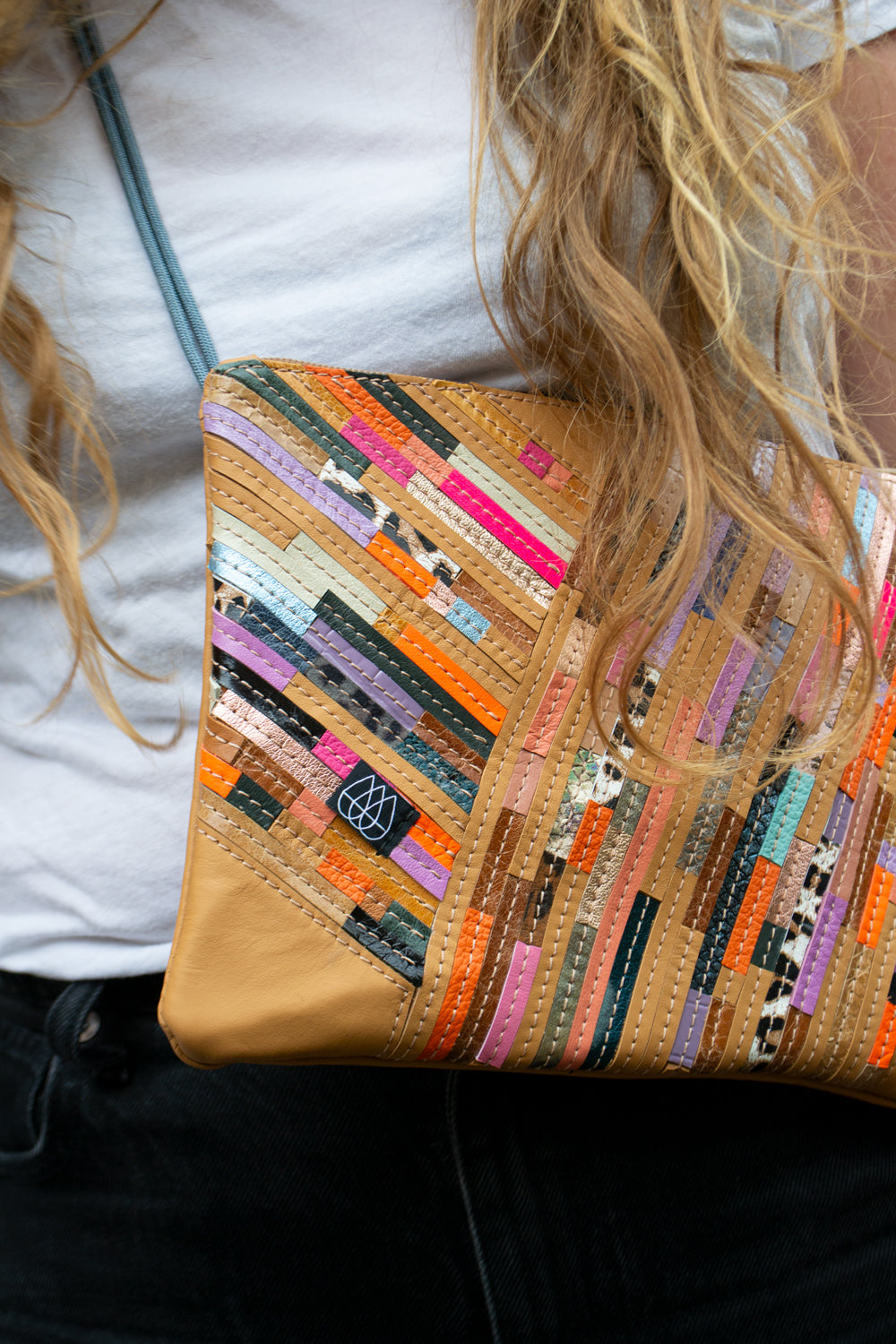 Festival Bag Crazy Stripes / Black