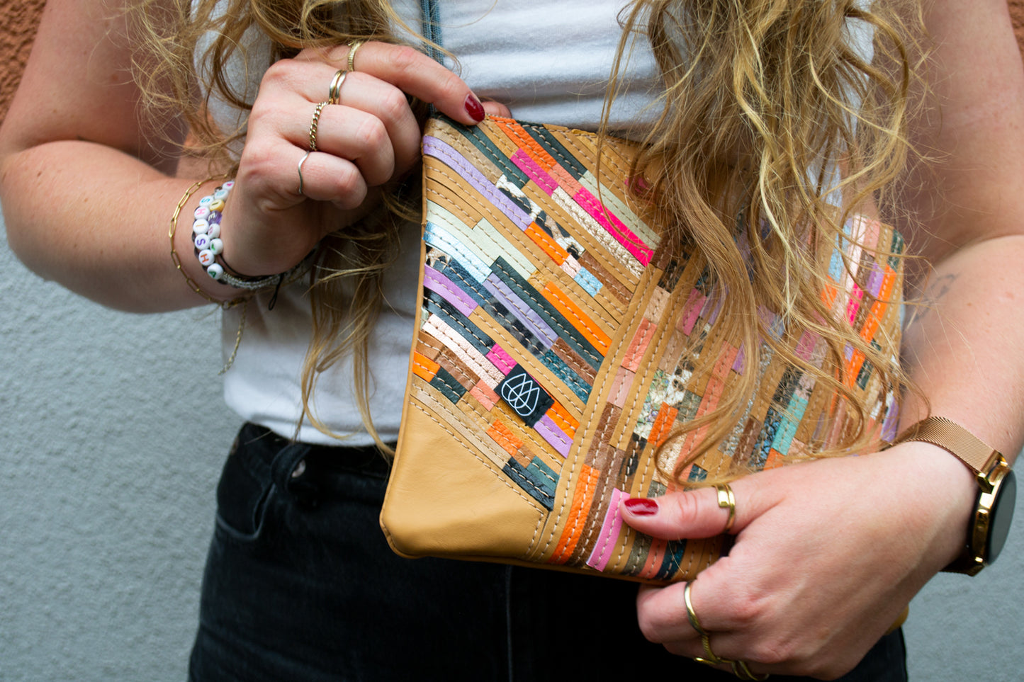 Festival Bag Crazy Stripes / Black