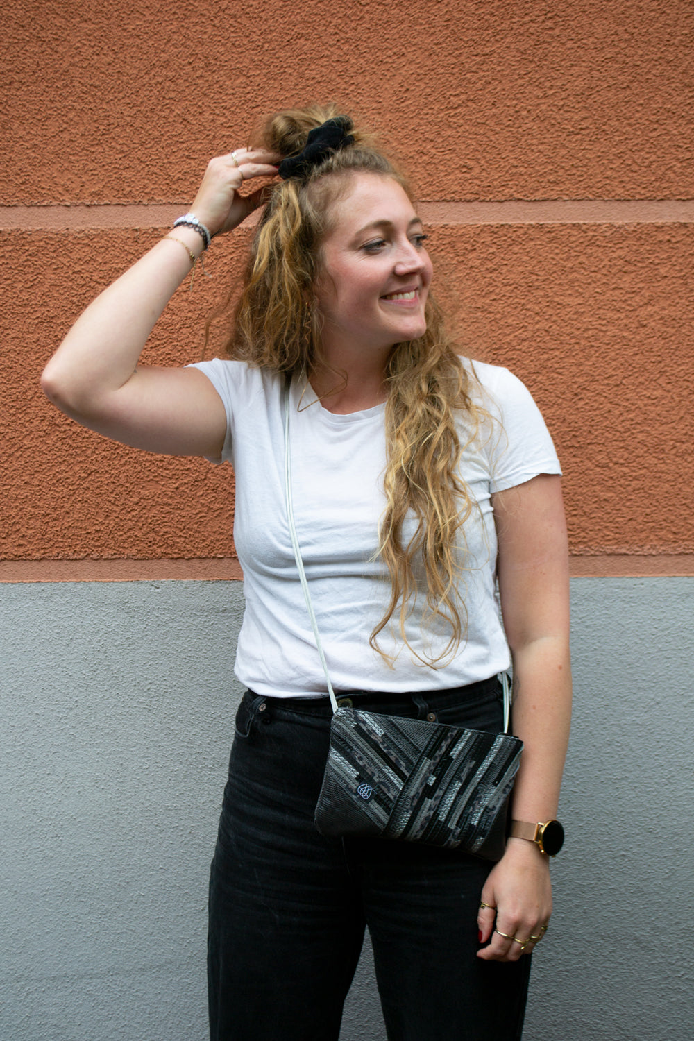 Festival Bag Crazy Stripes / Black
