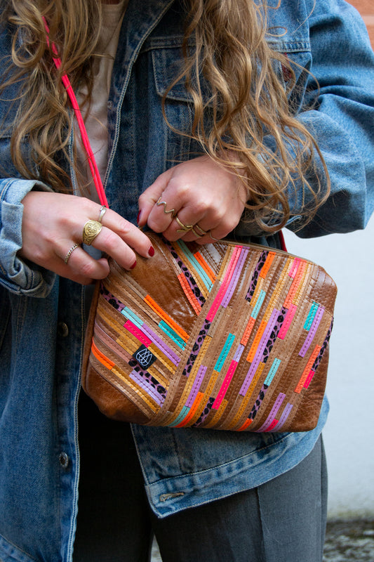 Festivaltasche Crazy Stripes / Flower Field / Medium+Large