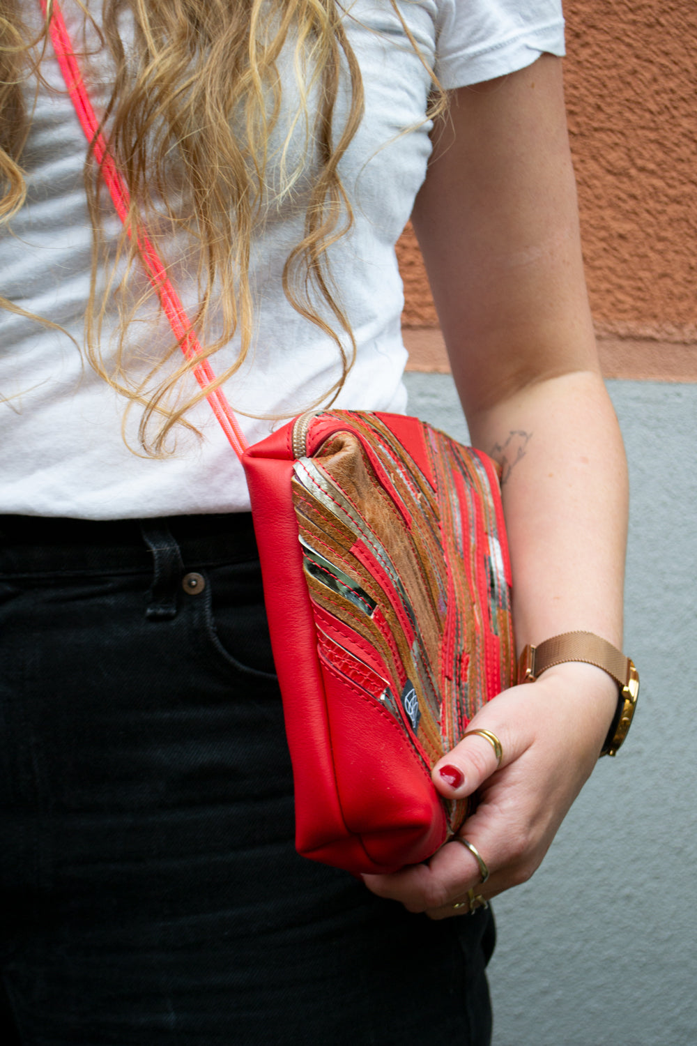 Festival Bag Crazy Stripes / Black