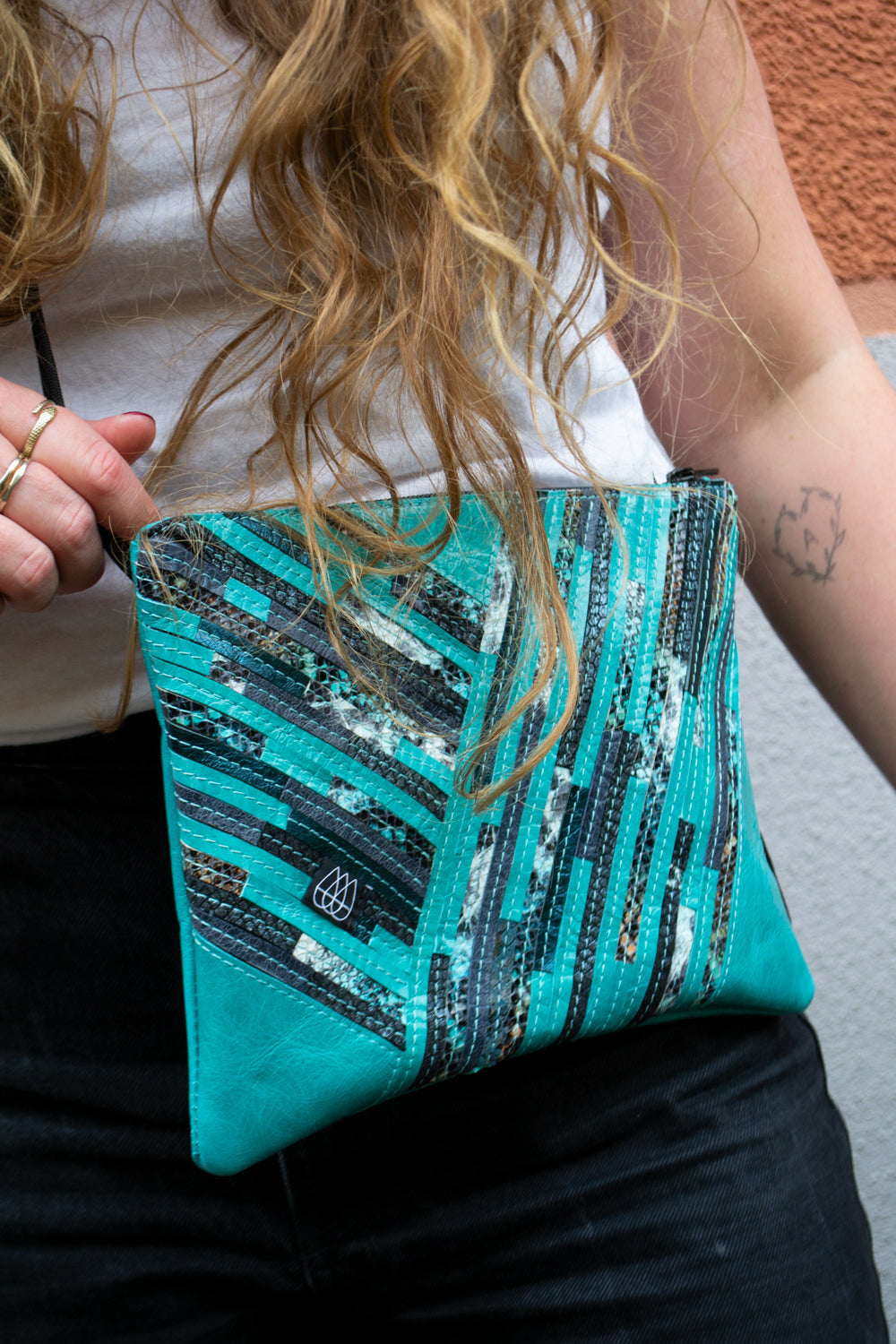 Festival Bag Crazy Stripes / Black