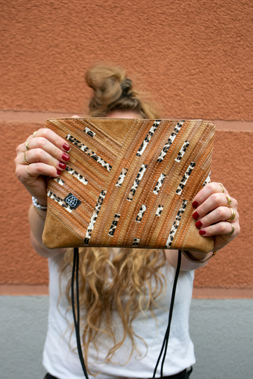 Festival Bag Crazy Stripes / Black