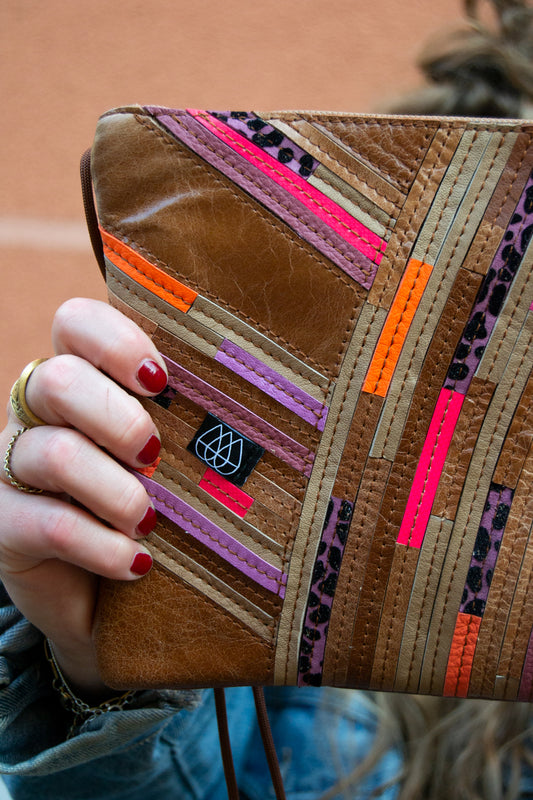 Festivaltasche Crazy Stripes / Creamy Pink / Medium