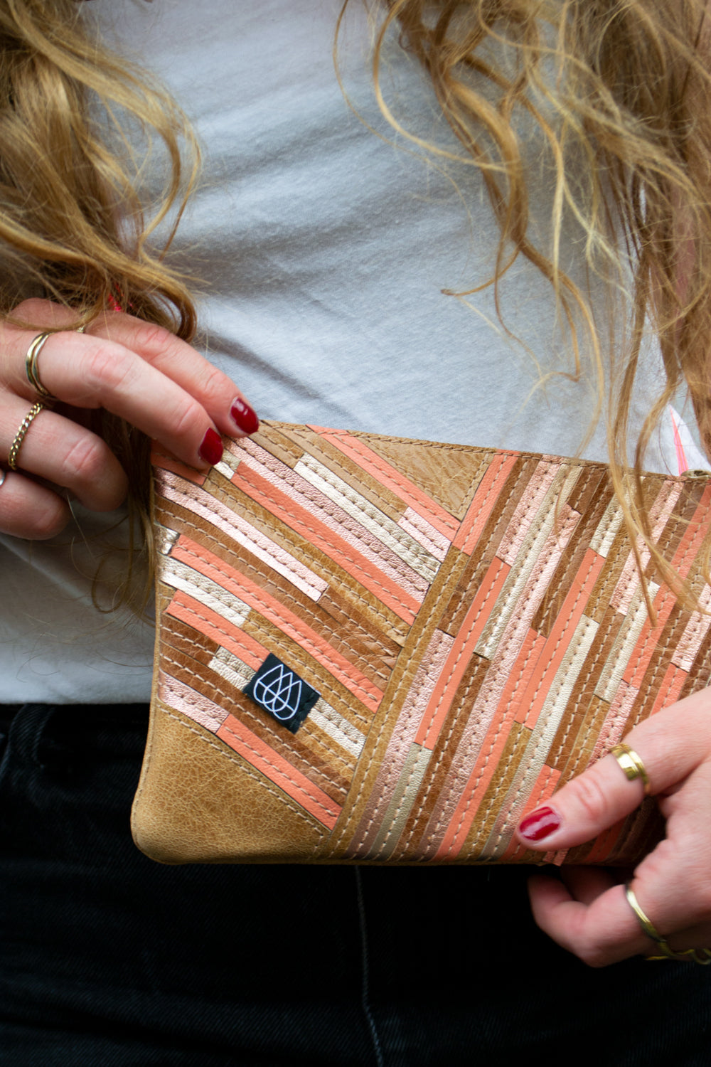 Festival Bag Crazy Stripes / Black