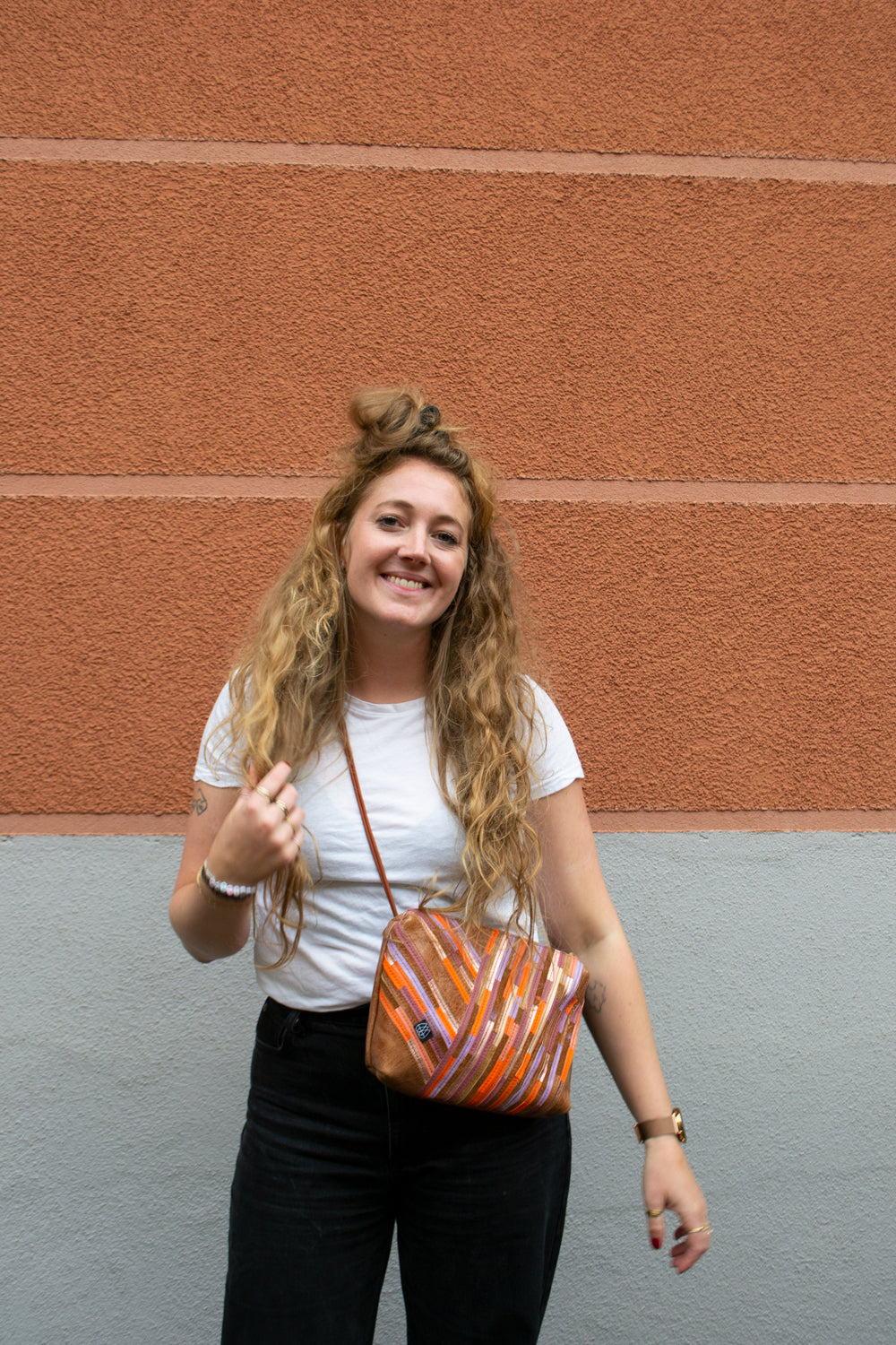 Festival Bag Crazy Stripes / Black