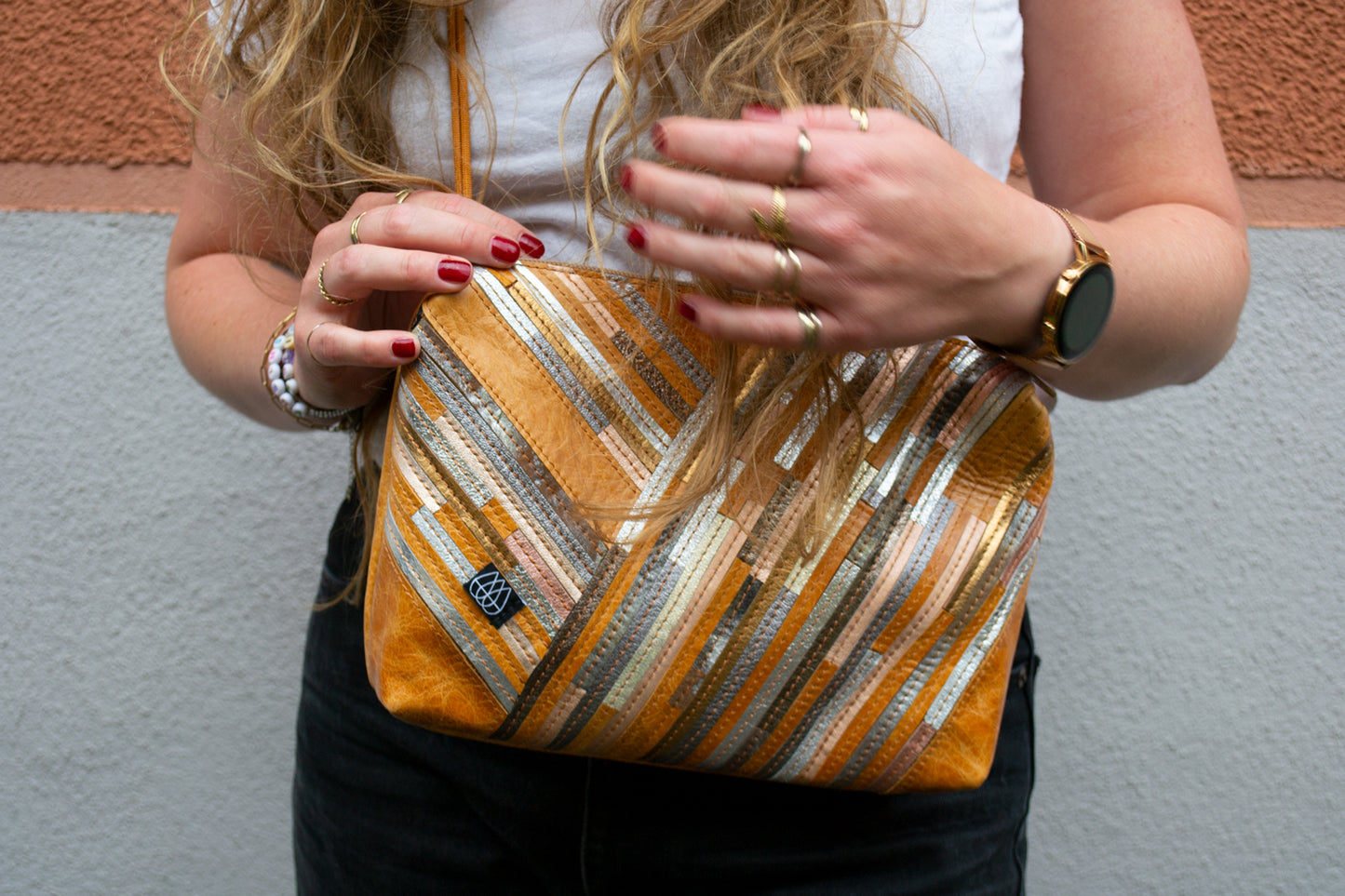 Festival Bag Crazy Stripes / Black