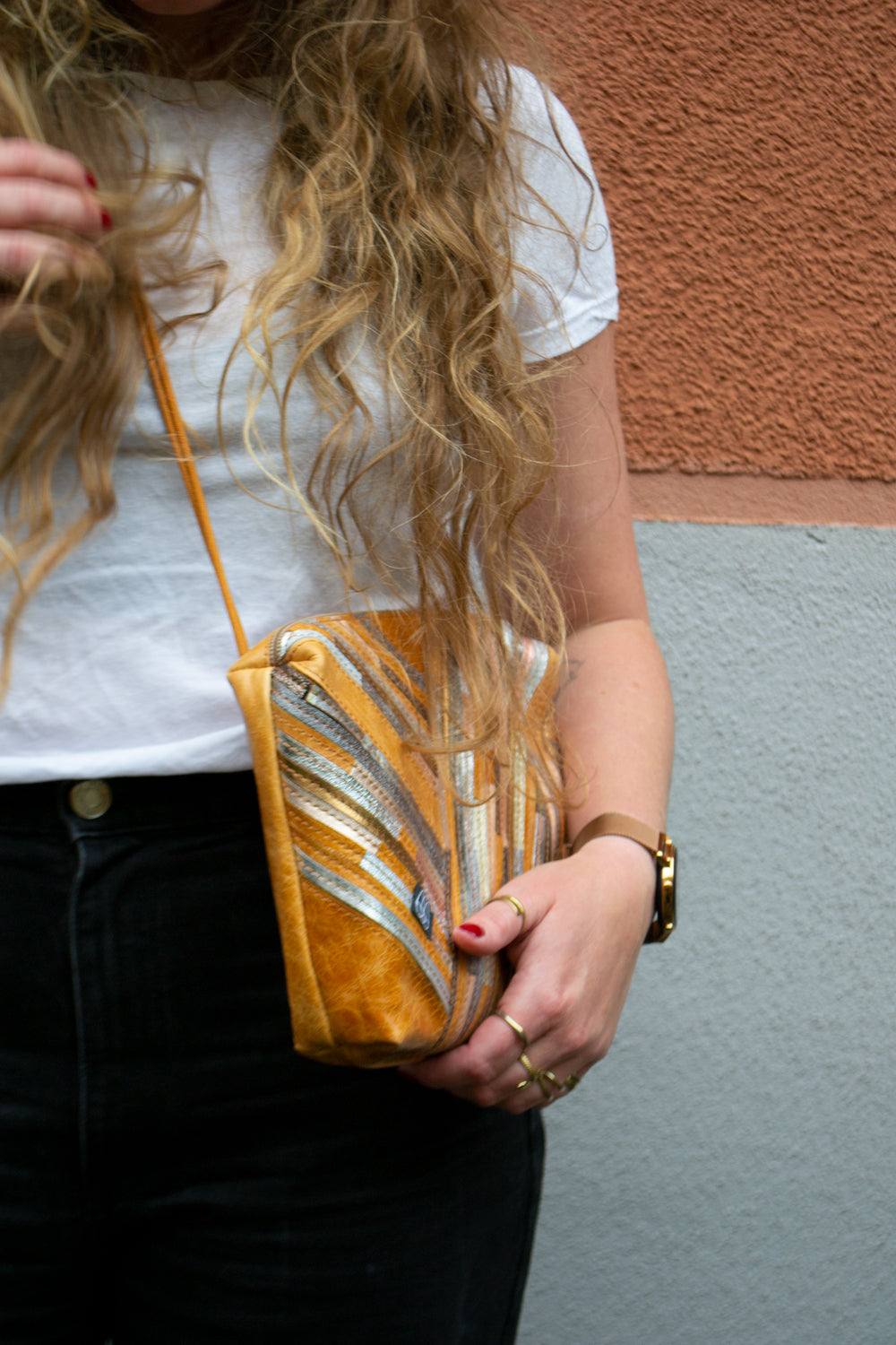 Festival Bag Crazy Stripes / Black