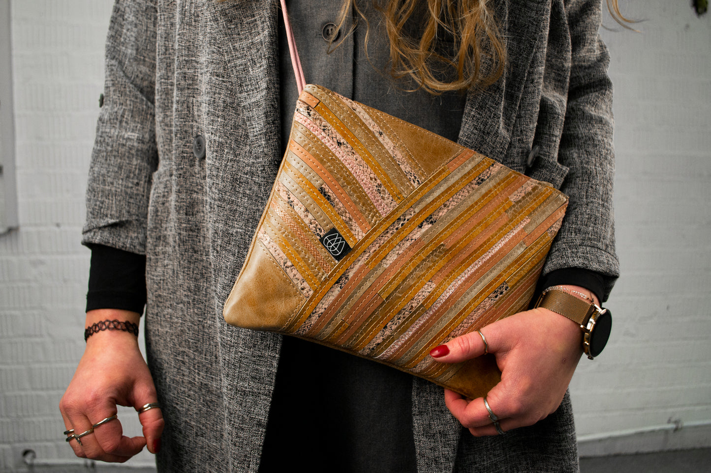 Festival Bag Crazy Stripes / Black