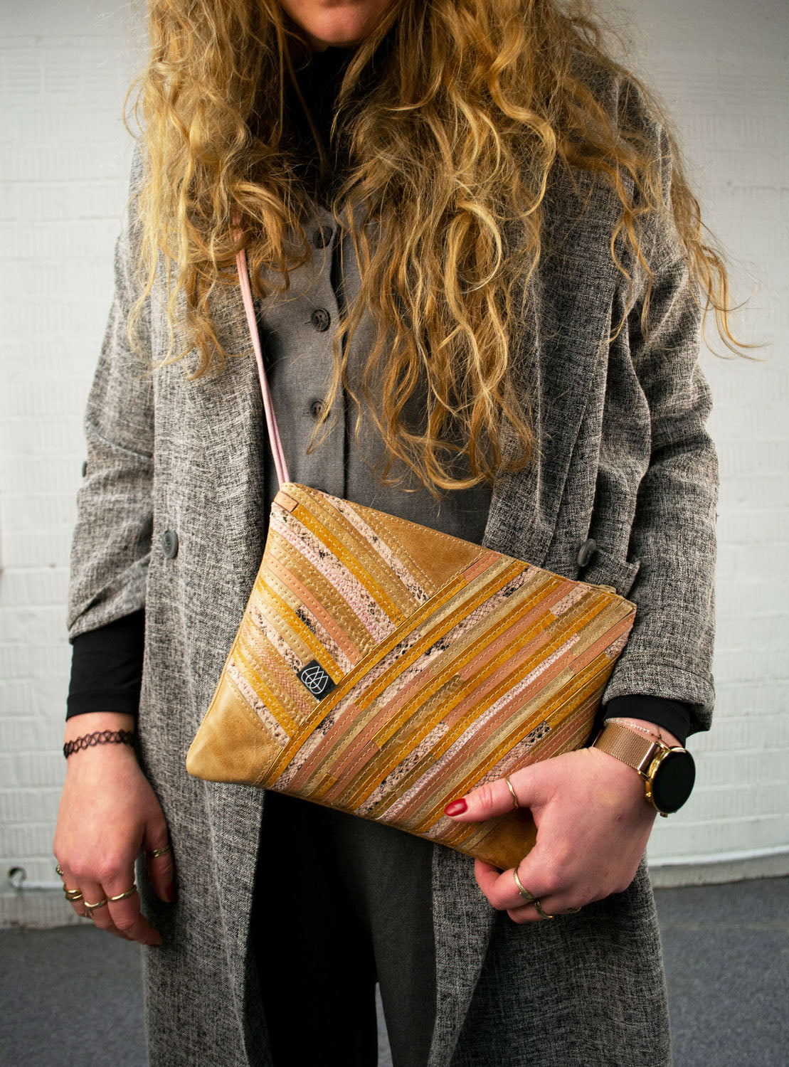 Festival Bag Crazy Stripes / Black